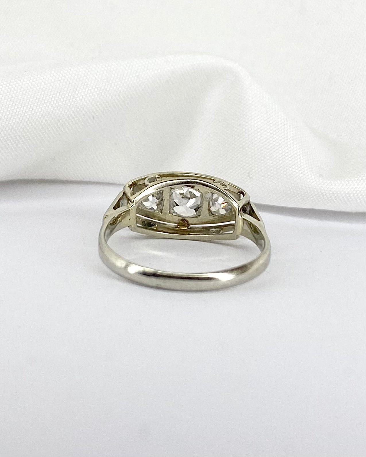 Bague Trilogie Jarretière Diamants 0.55 carat "Tina" - Elliade Paris