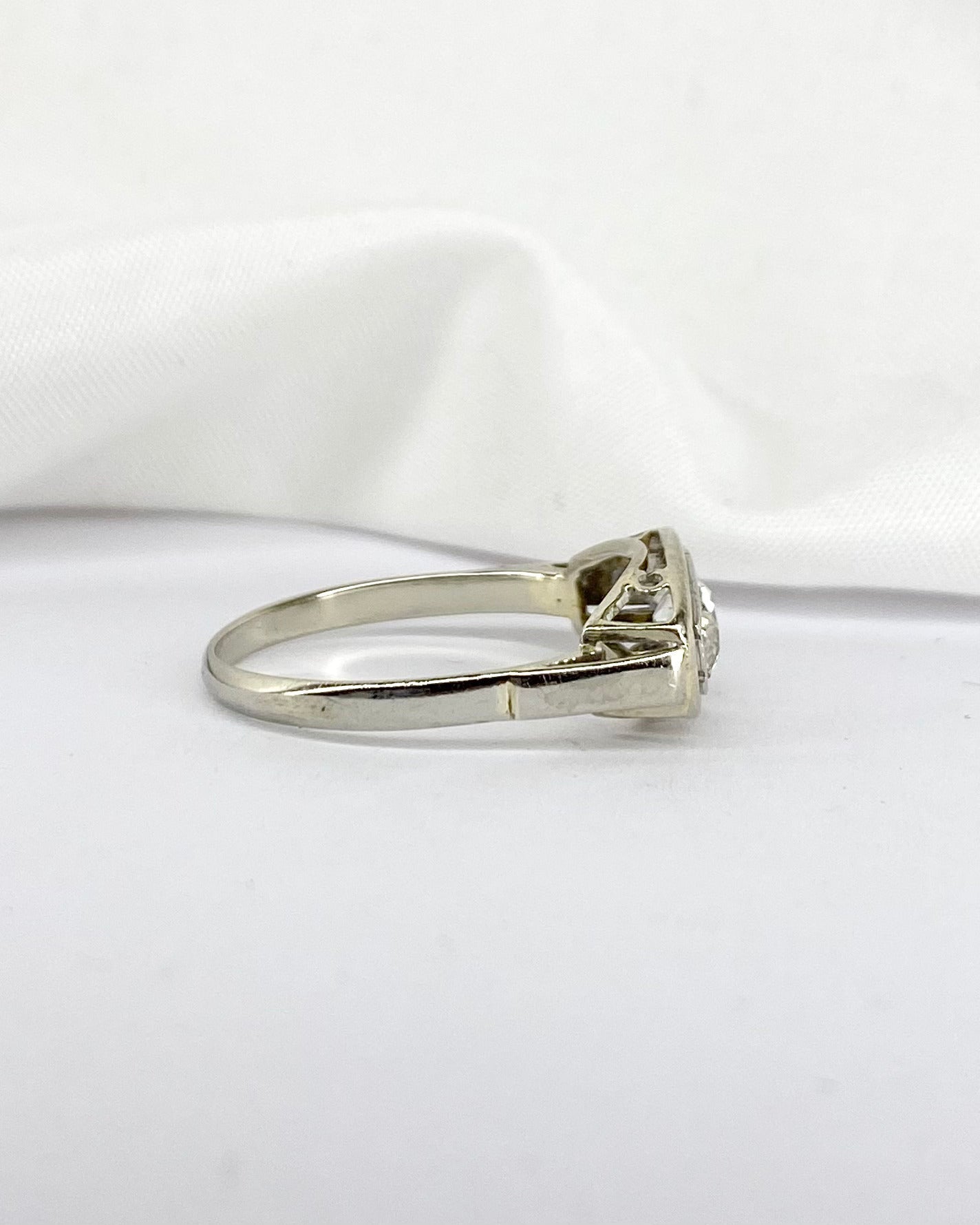 Bague Trilogie Jarretière Diamants 0.55 carat "Tina" - Elliade Paris