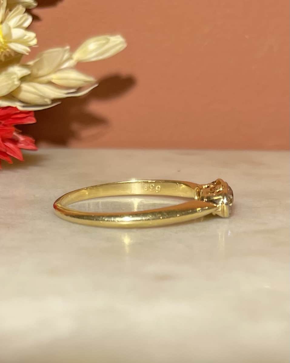 Bague Vintage Trilogie Diamants "Demet"