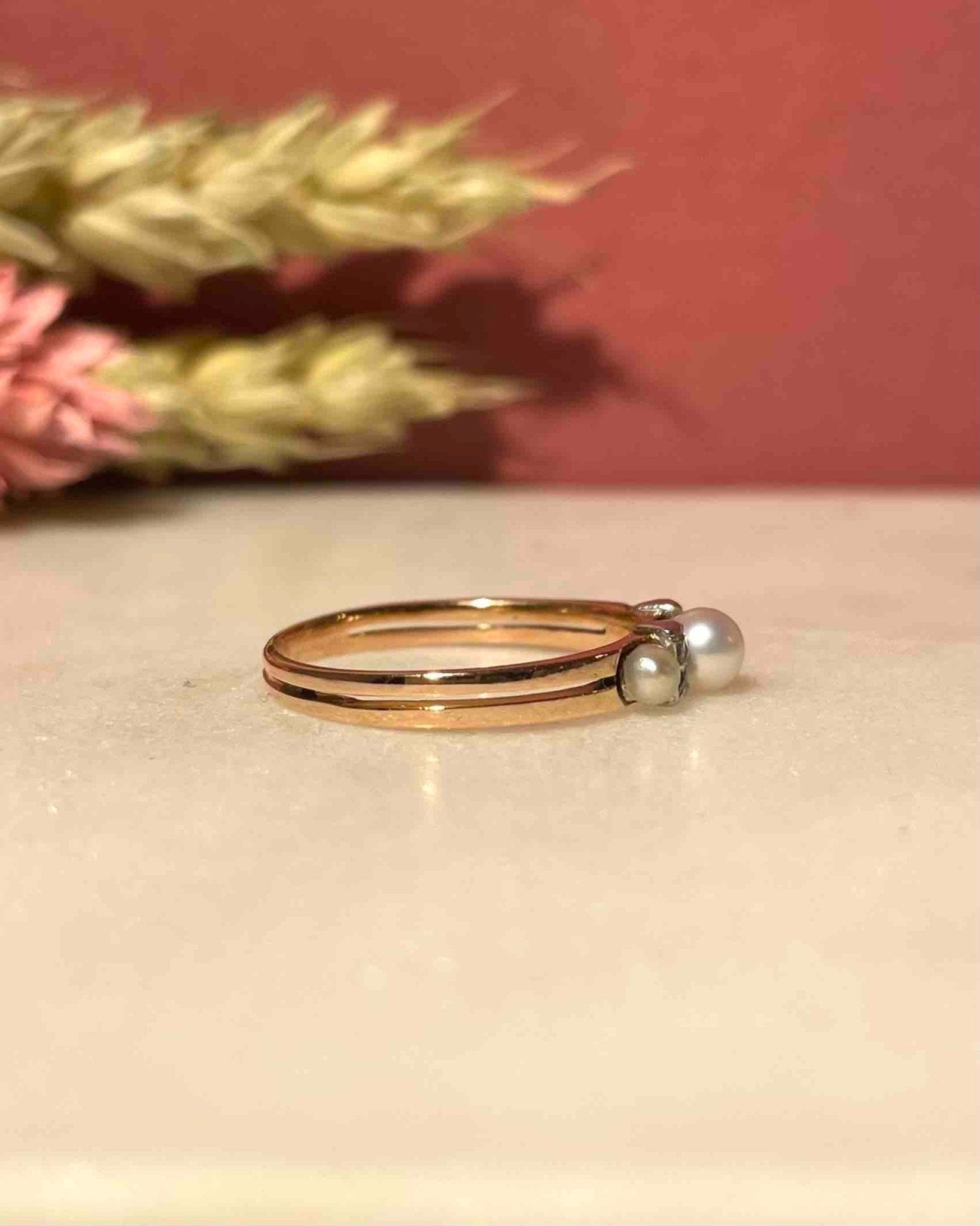 Bague Trilogie Perles & Diamants "Paloma" - Elliade Paris