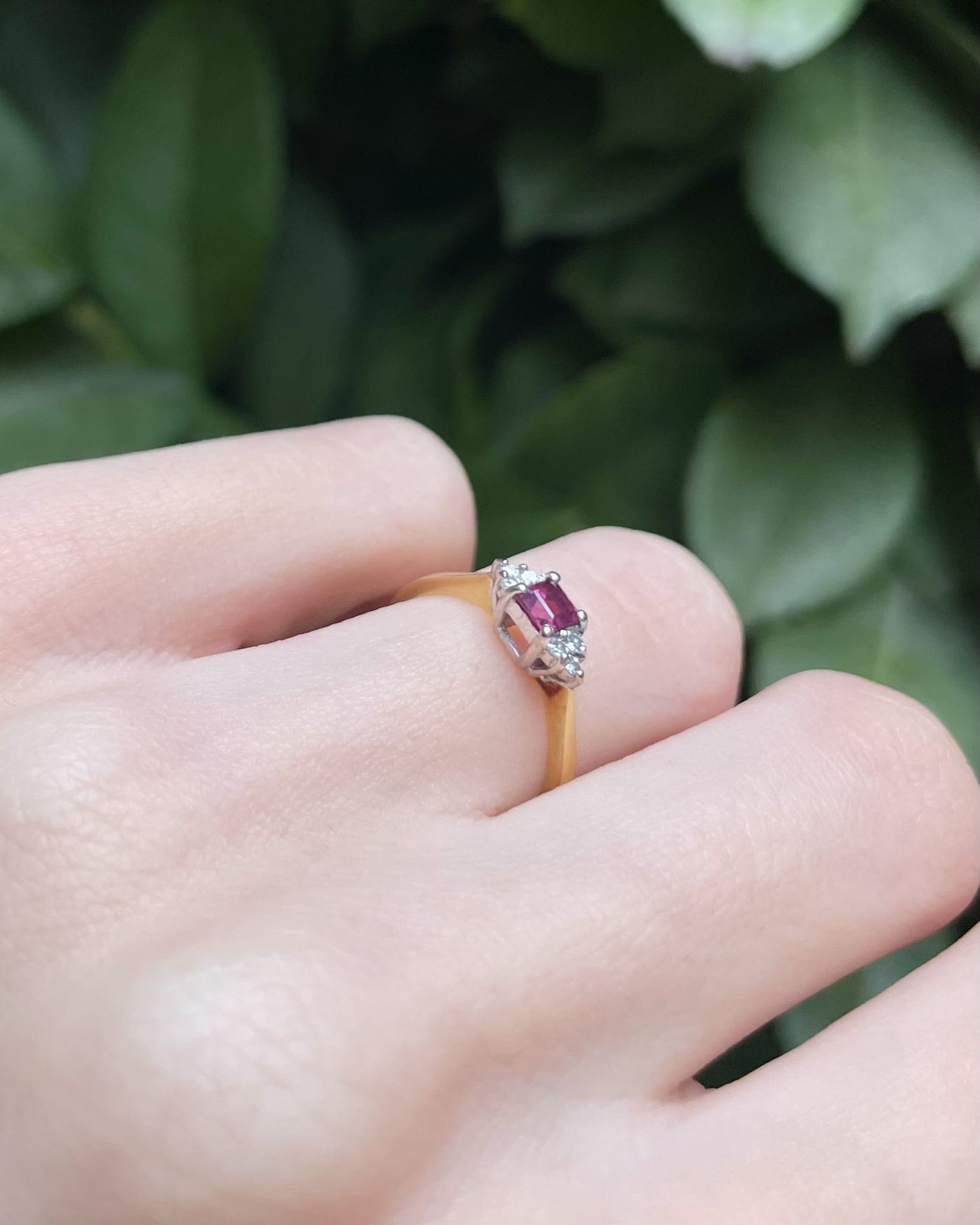 Bague Trilogie Rubis & Diamants "Francis" - Elliade Paris