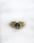 Bague Trilogie Saphir 1 carat & Diamants "Jacqueline" - Elliade Paris