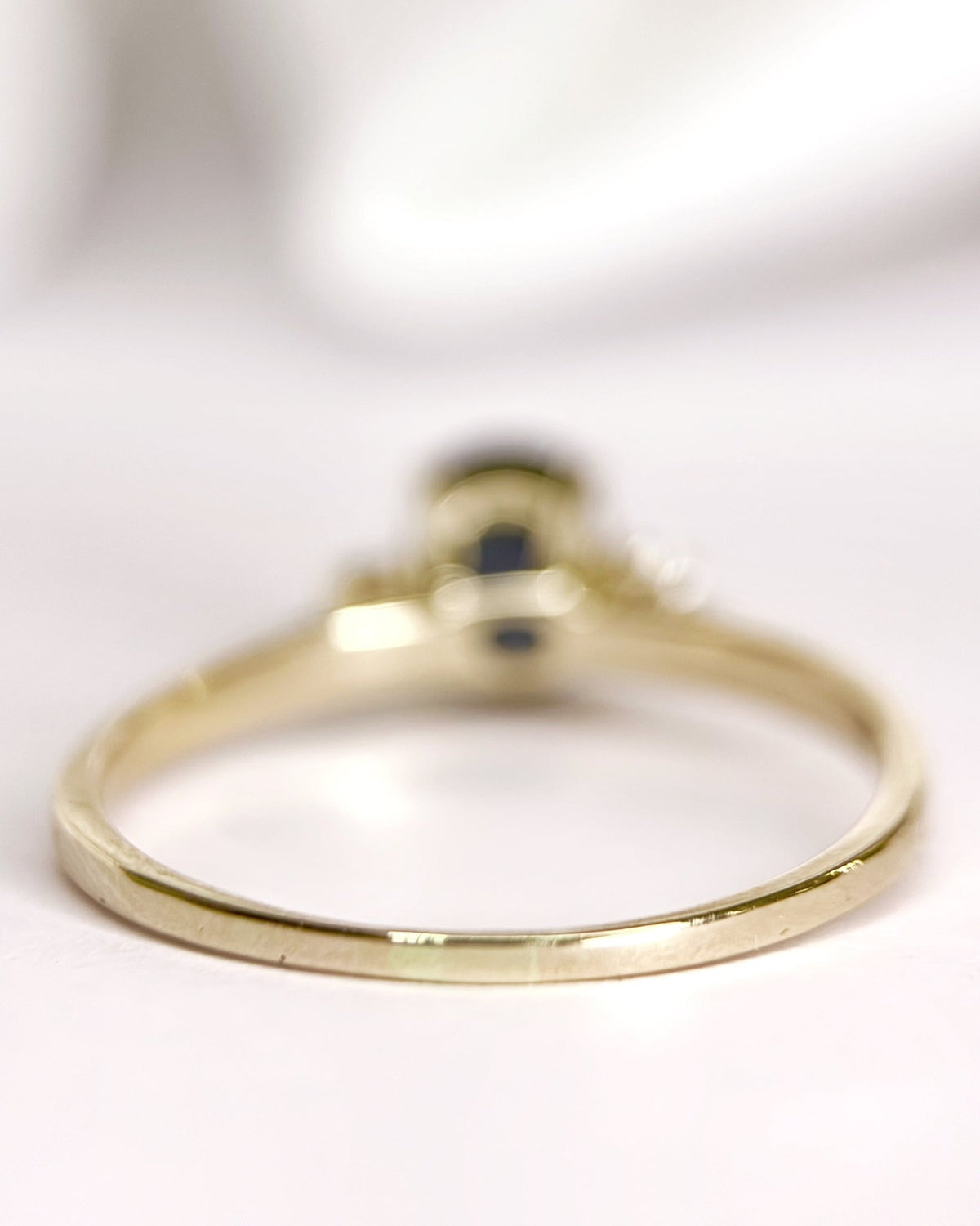 Bague Trilogie Saphir 1.06 carat & Diamants "Alice" - Elliade Paris