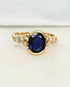 Bague Trilogie Saphir 1.82 carat & Diamants "Nélia" - Elliade Paris