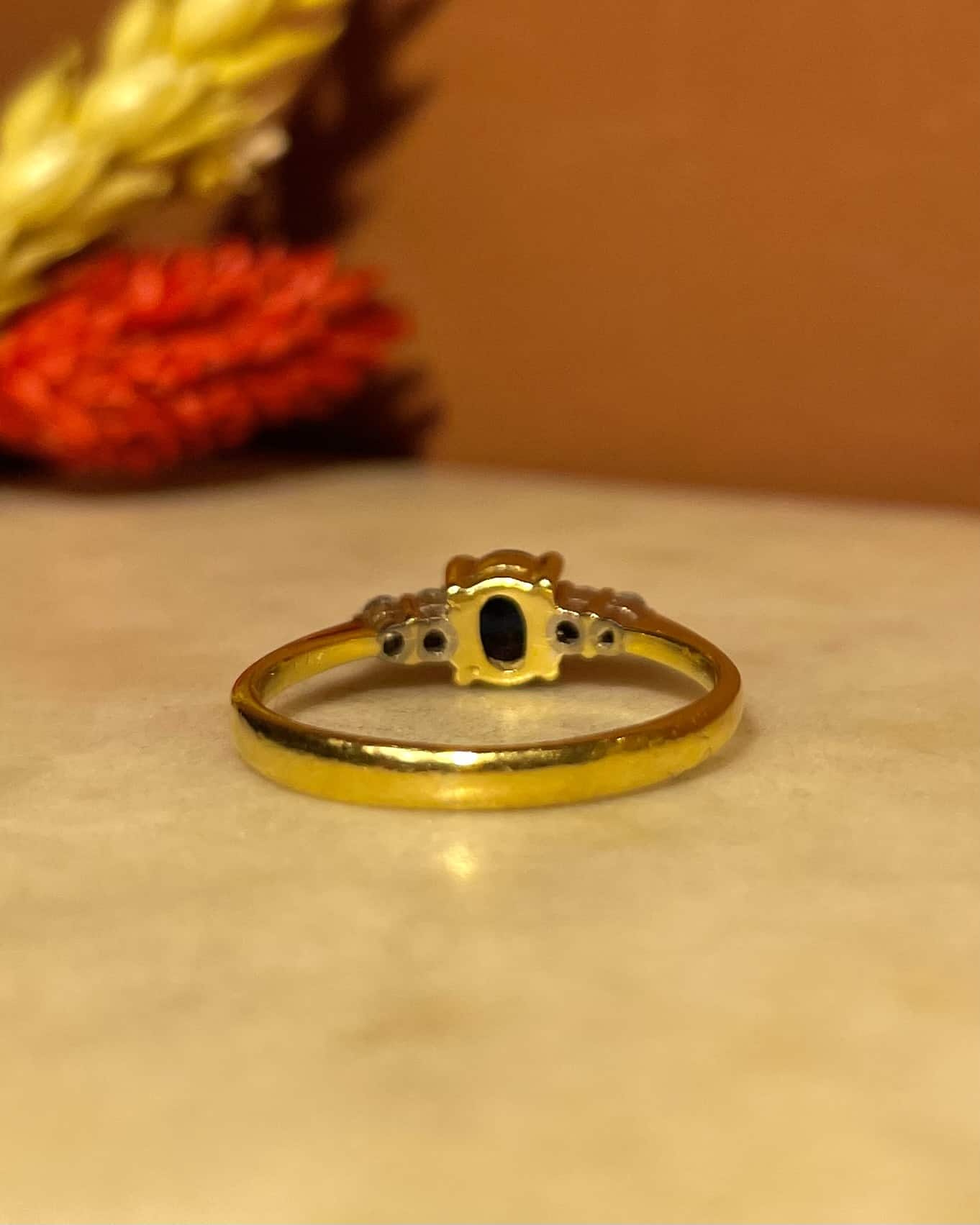 Bague Trilogie Saphir & Diamants "Thaïs" - Elliade Paris
