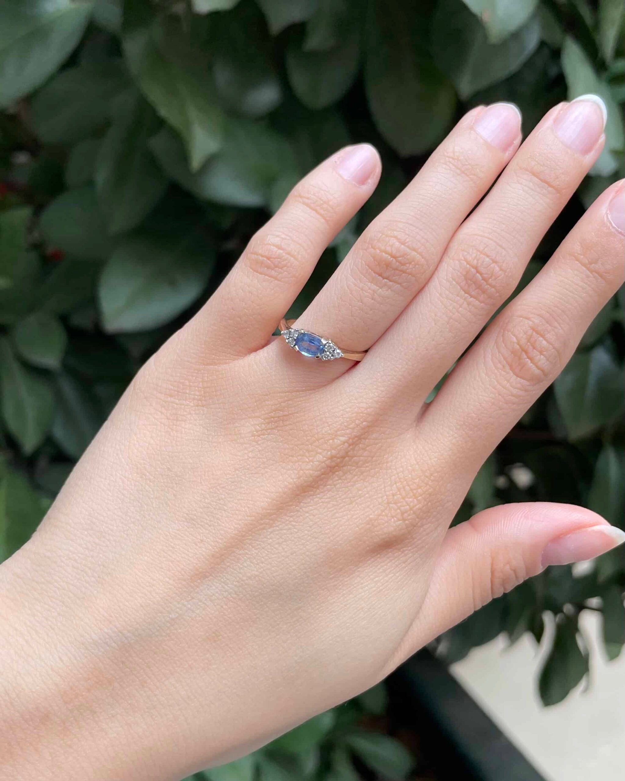 Bague Trilogie Saphir & Diamants "Gaelle"