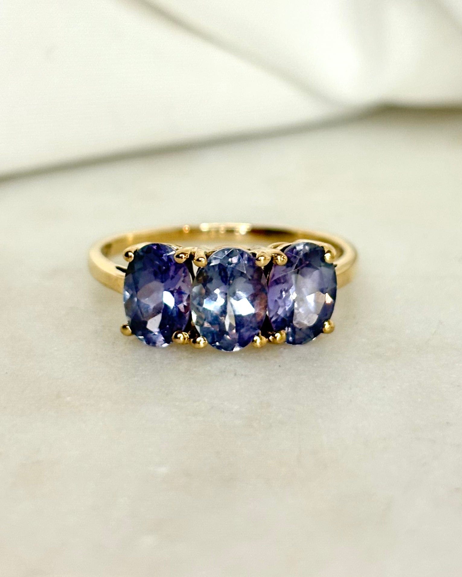 Bague Trilogie Tanzanite 3.23 carats "Lilou" - Elliade Paris