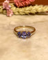 Bague Trilogie Tanzanites 1.20 carat et Diamants "Shaan" - Elliade Paris