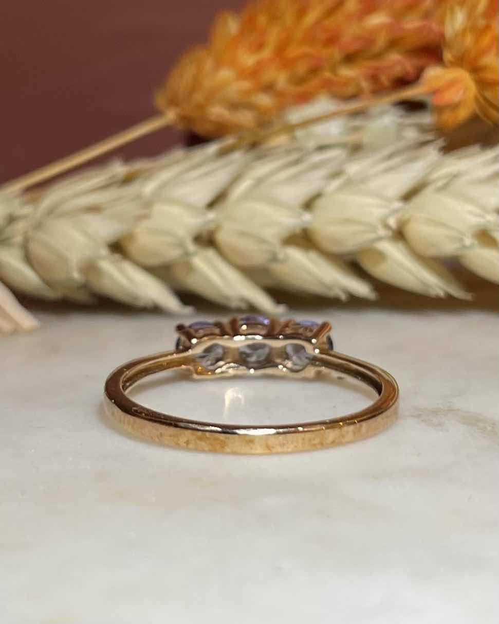 Bague Trilogie Tanzanites "Belinda" - Elliade Paris