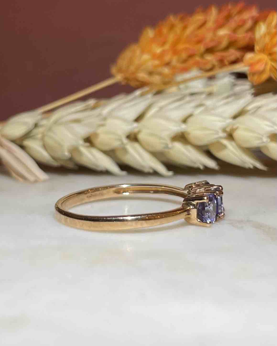 Bague Trilogie Tanzanites "Belinda" - Elliade Paris