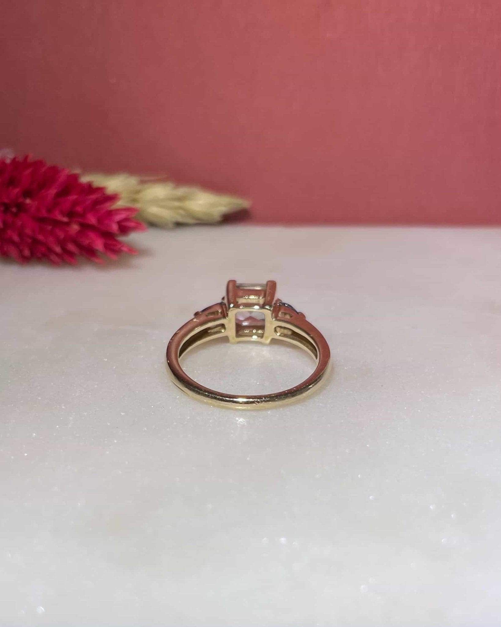 Bague Trilogie Topaze 1.30 carat & Tanzanites "Moana" - Elliade Paris