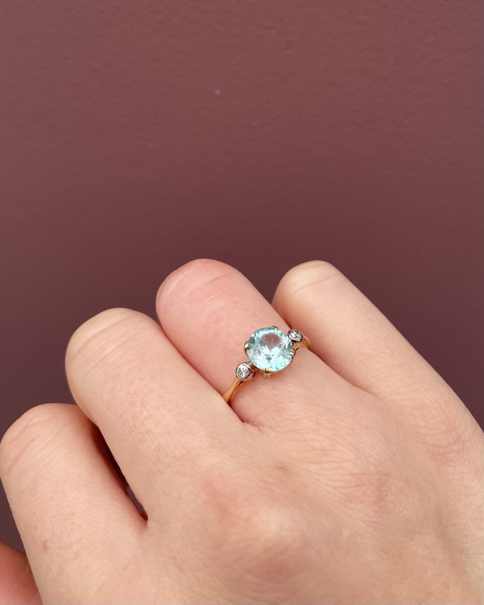 Bague Trilogie Zircon 2.75 Carats & Diamants "Islaya" - Elliade Paris