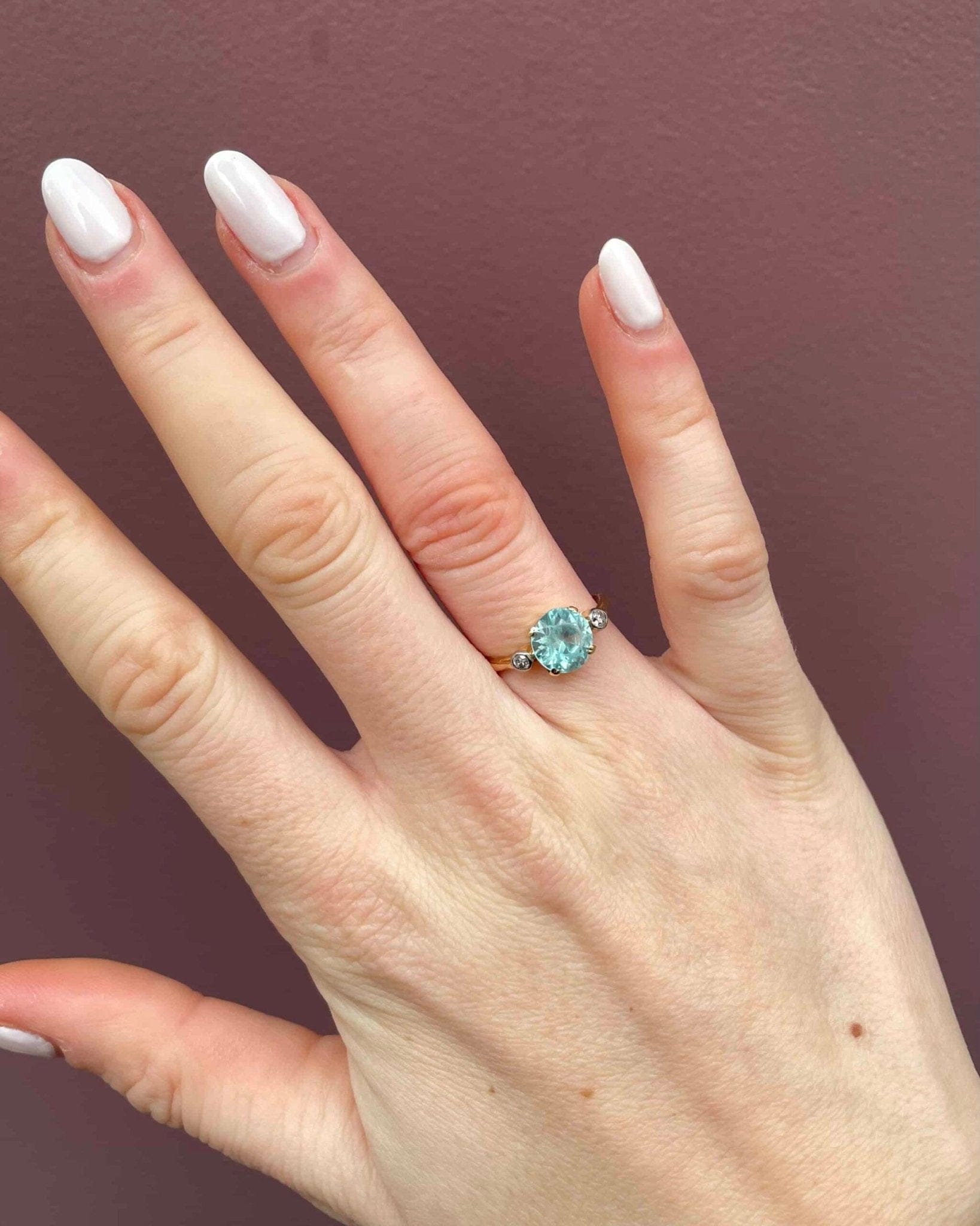 Bague Trilogie Zircon 2.75 Carats & Diamants "Islaya" - Elliade Paris