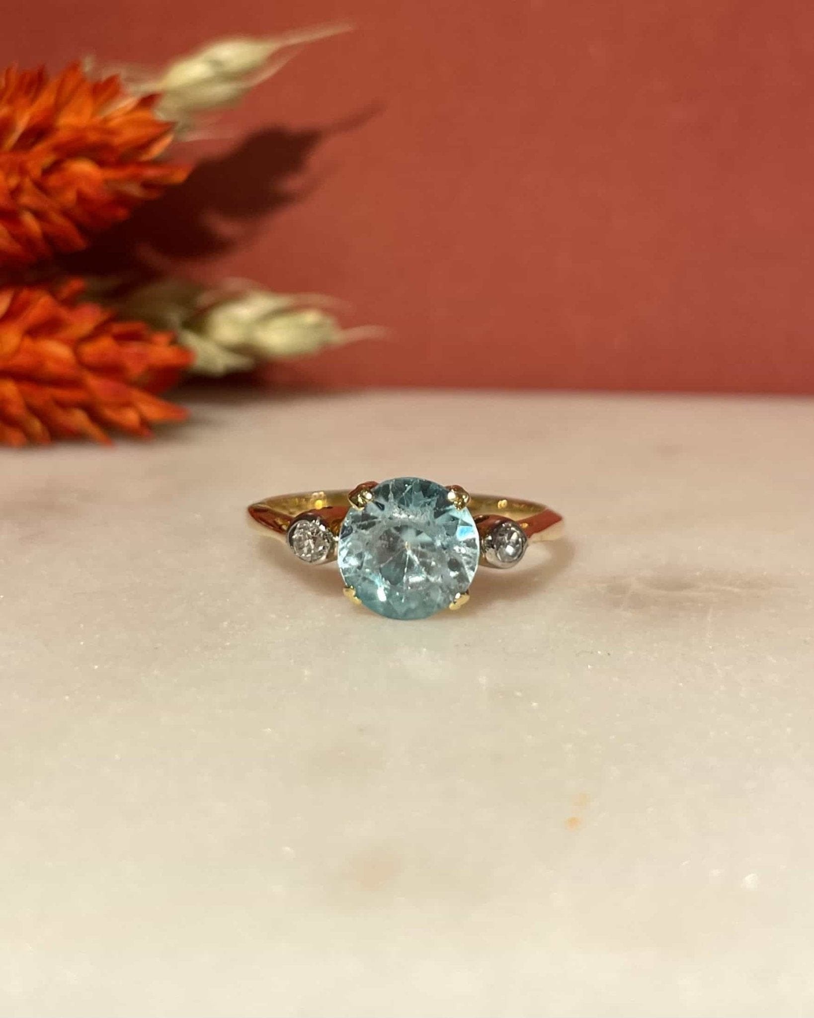 Bague Trilogie Zircon 2.75 Carats & Diamants "Islaya" - Elliade Paris