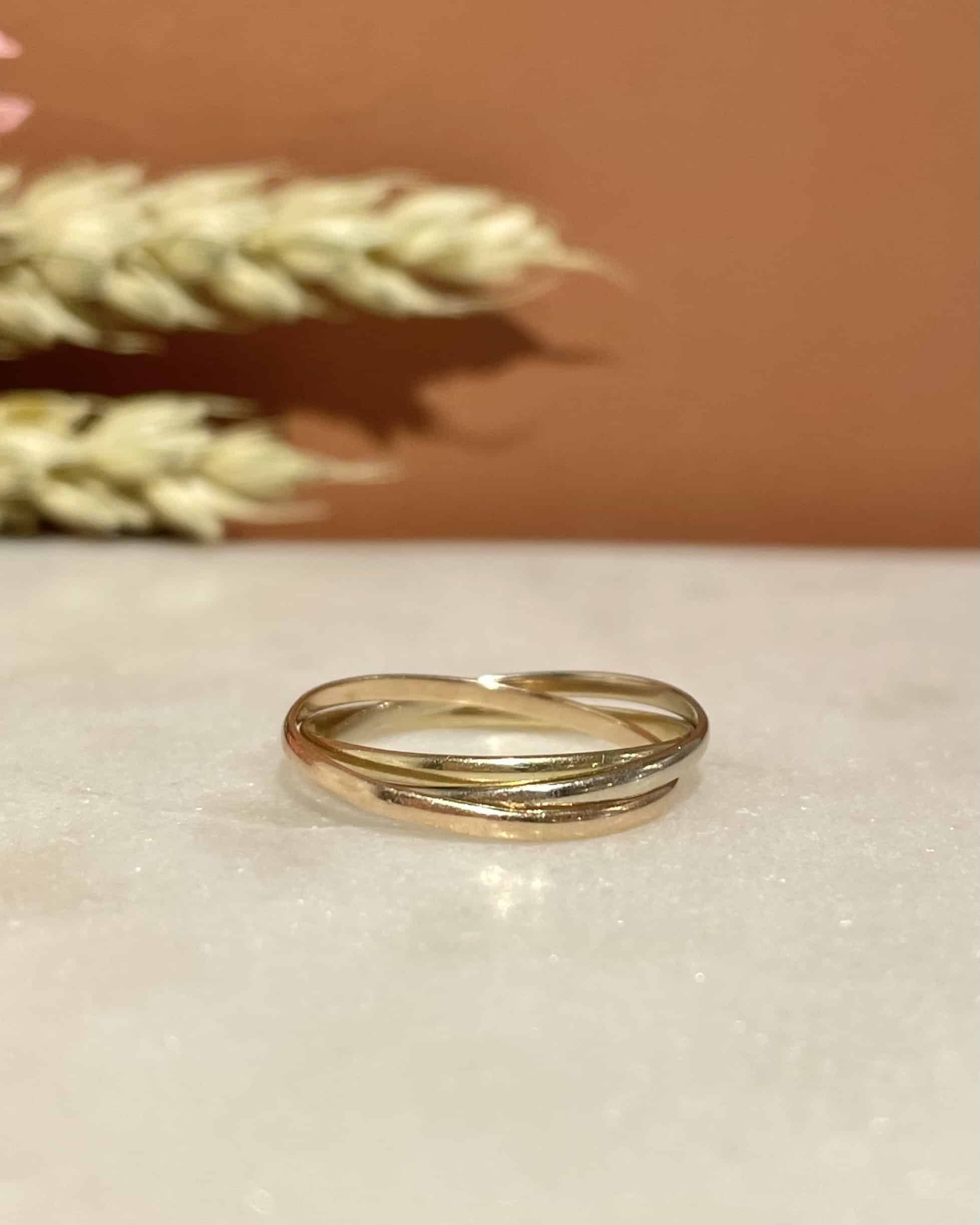 Alliance Vintage trois ors "Kate"