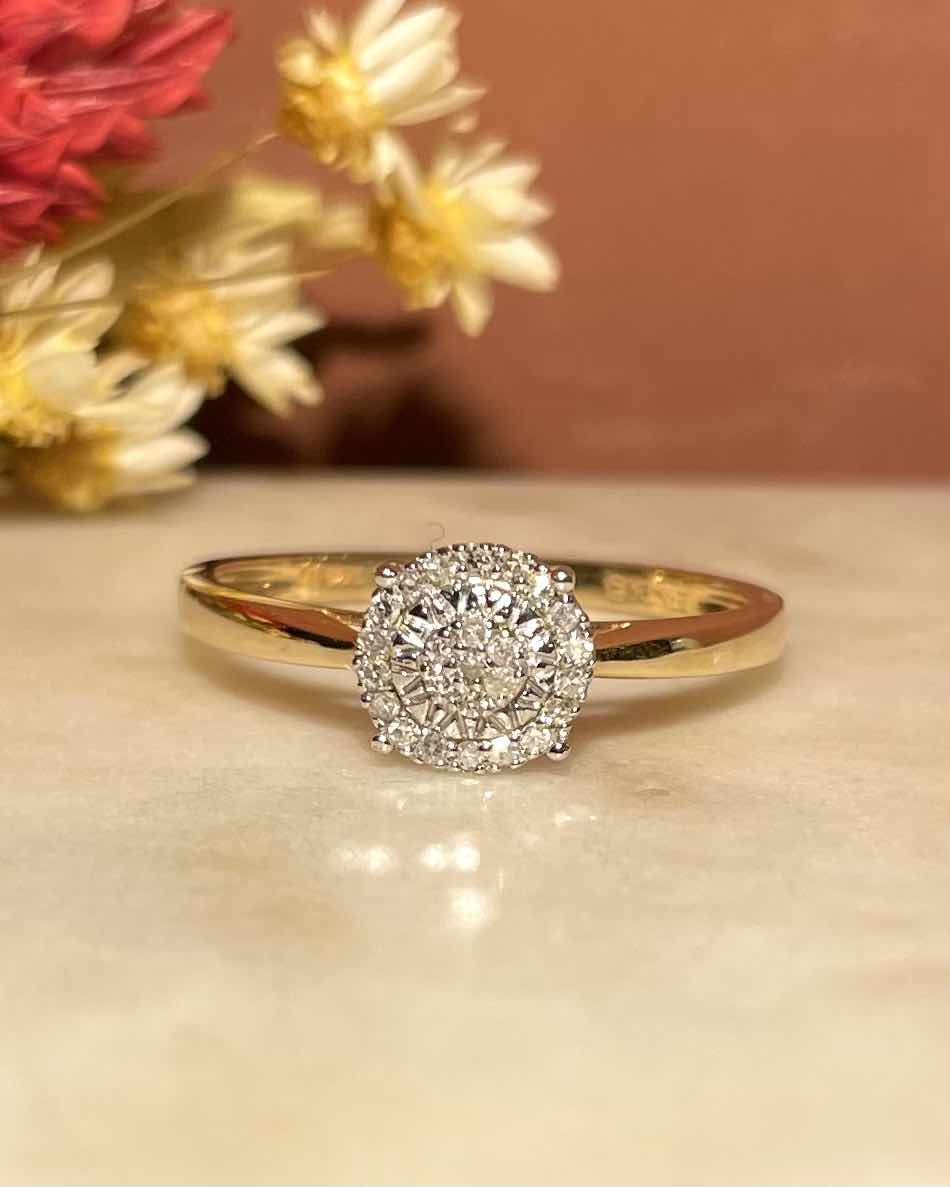 Bague vintage 24 diamants "Rayle" - Elliade Paris