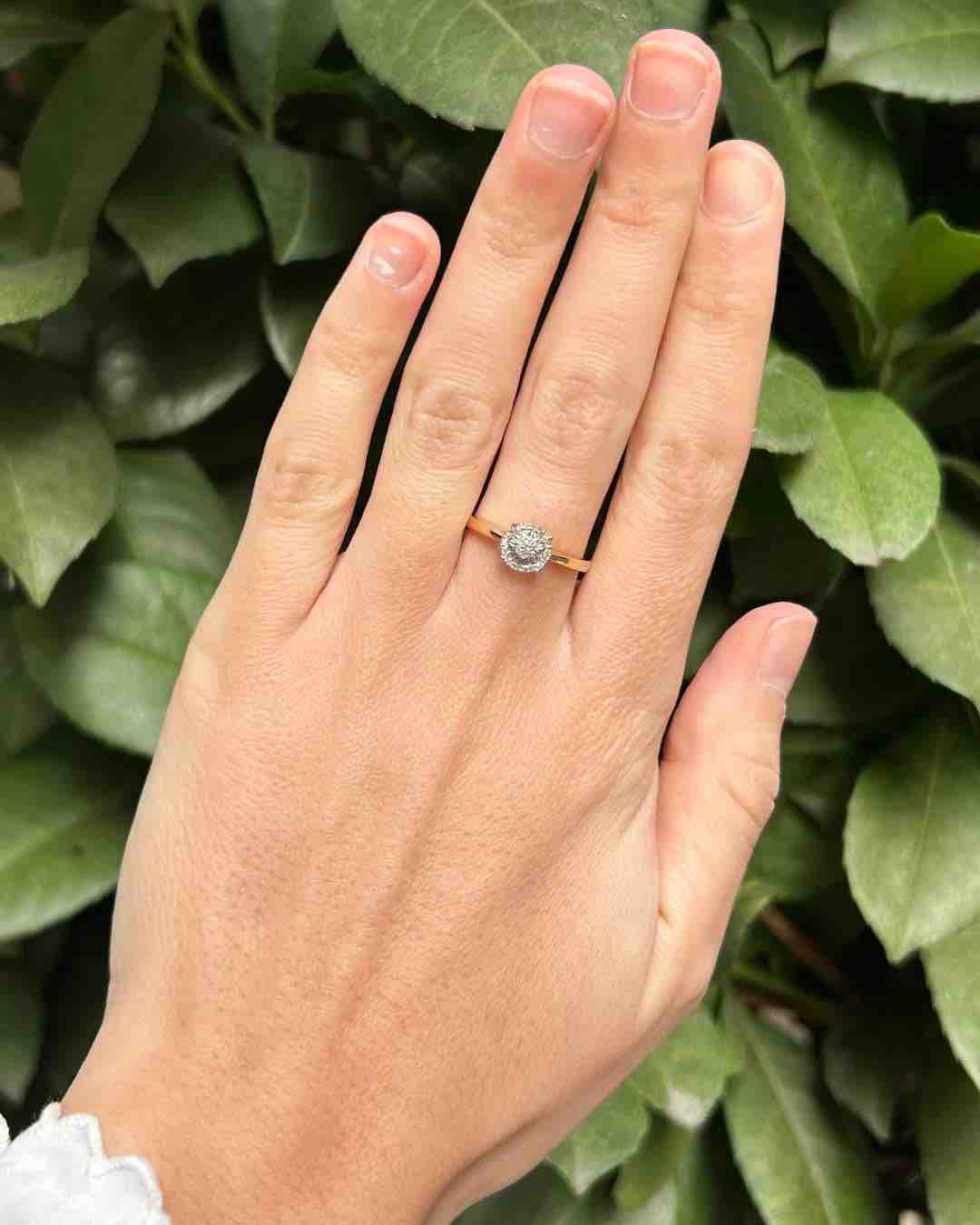 Bague vintage 24 diamants "Rayle" - Elliade Paris