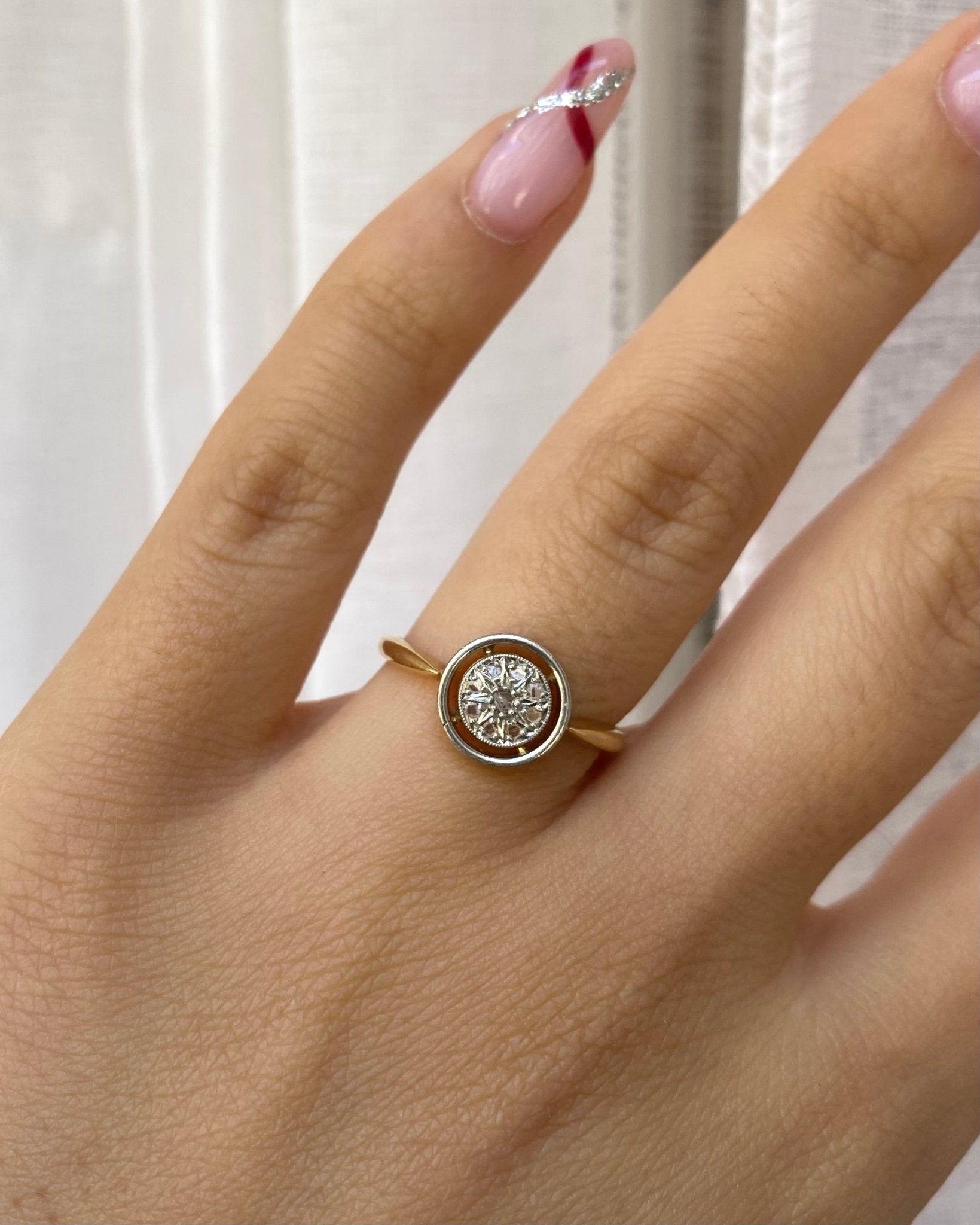Bague Vintage 8 Diamants "Lianne" - Elliade Paris