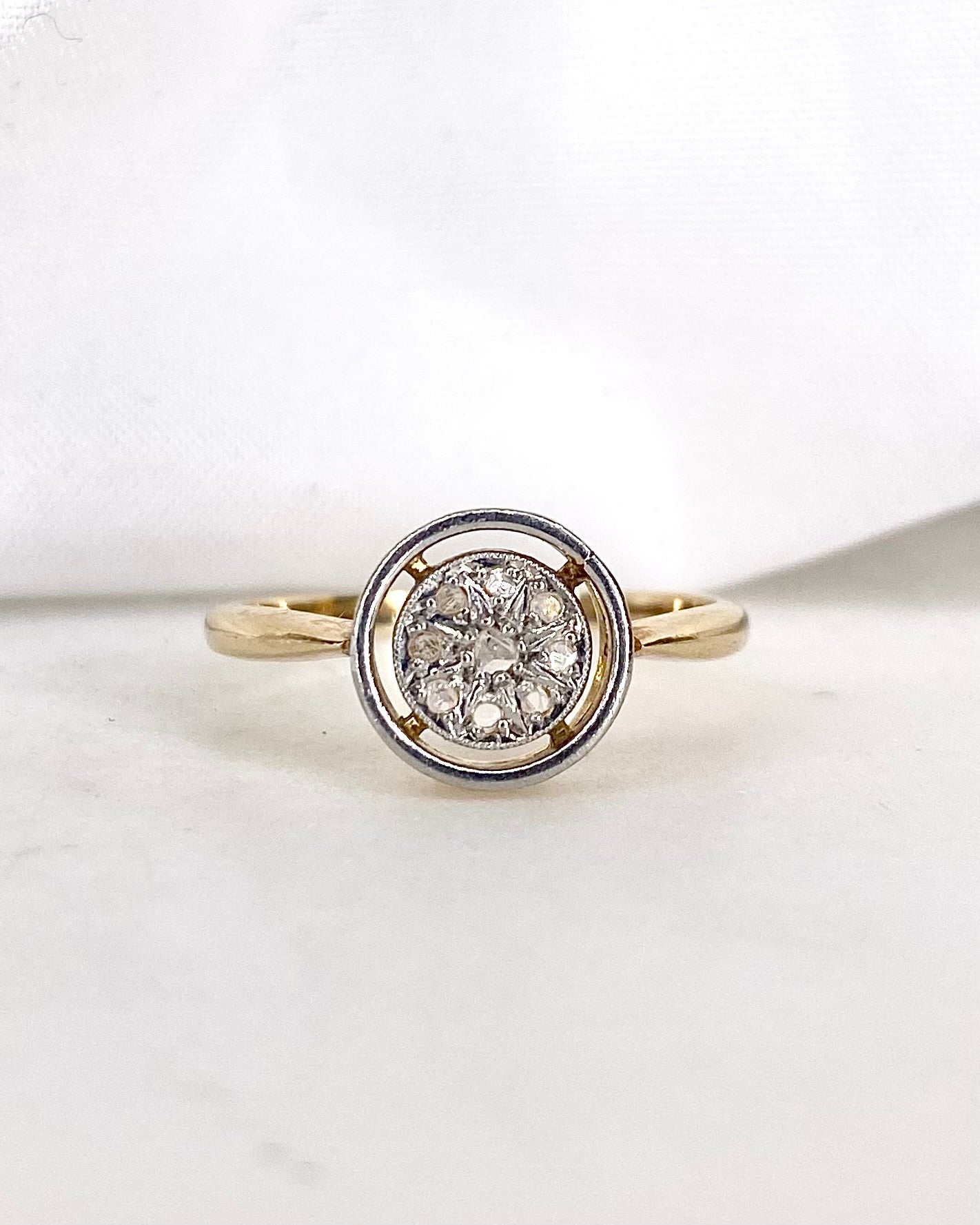 Bague Vintage 8 Diamants "Lianne" - Elliade Paris