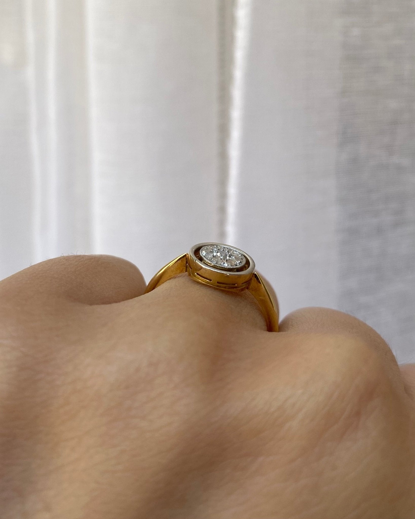 Bague Vintage 8 Diamants "Lianne" - Elliade Paris