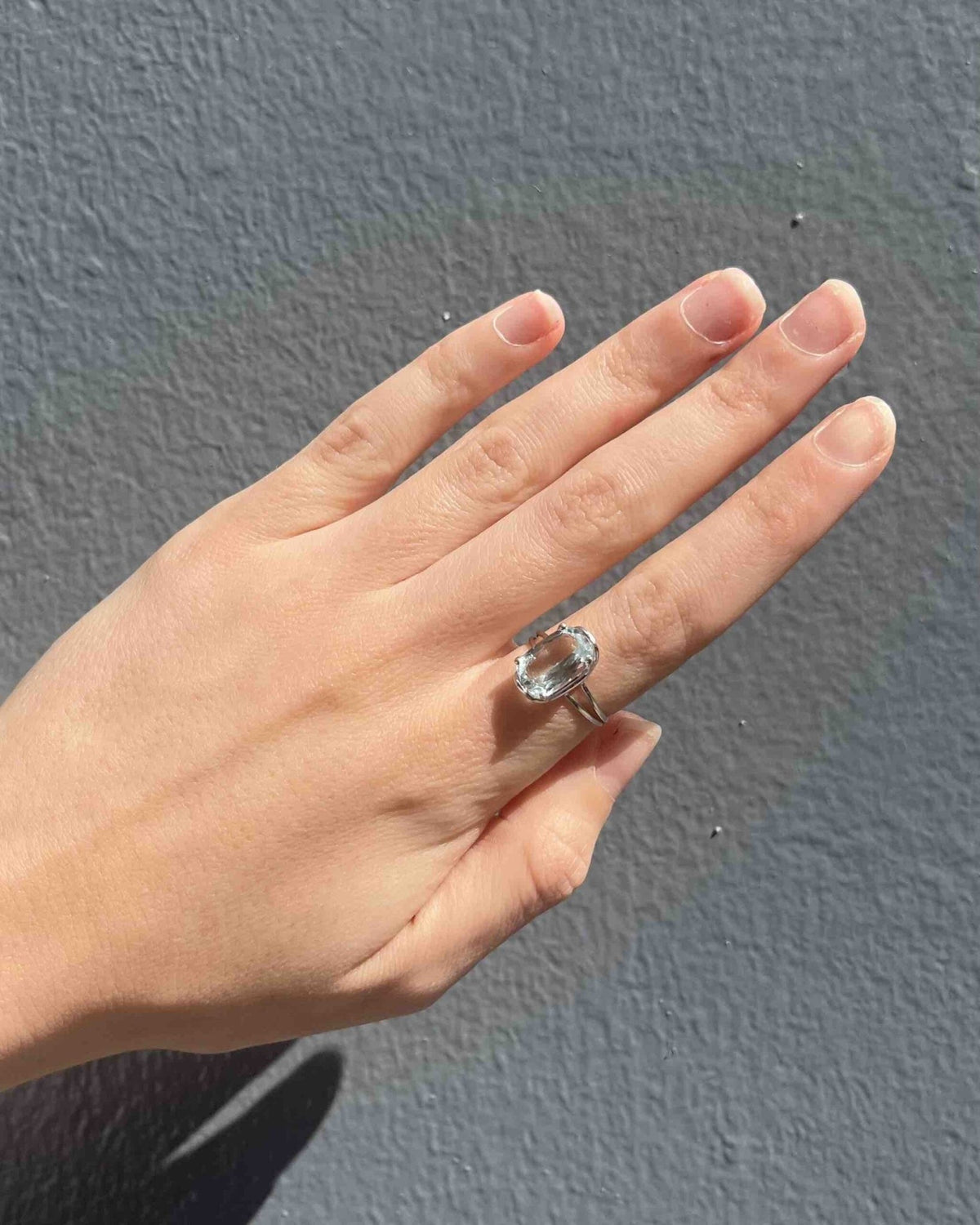Bague vintage Aigue - Marine 2.80 carats "Tory" - Elliade Paris