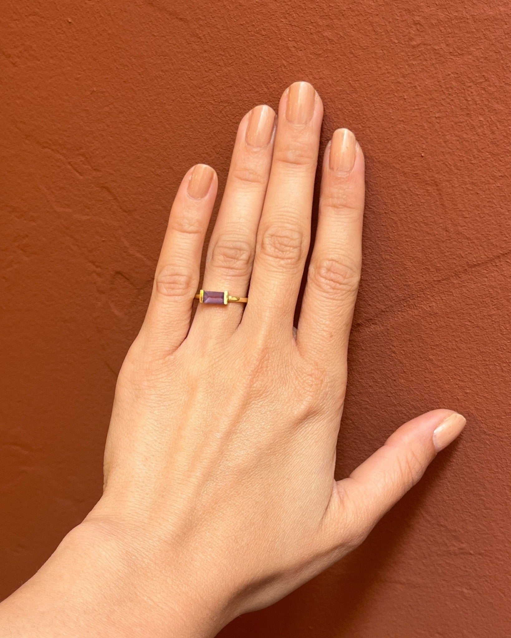 Bague vintage Améthyste 0.5 carat "Laura" - Elliade Paris