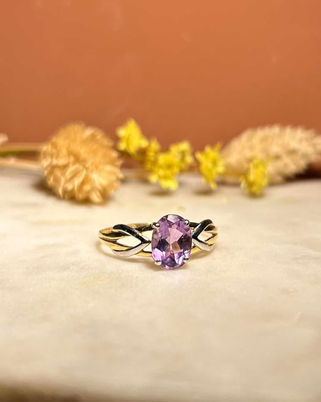 Bague vintage Améthyste "Cassandre" - Elliade Paris
