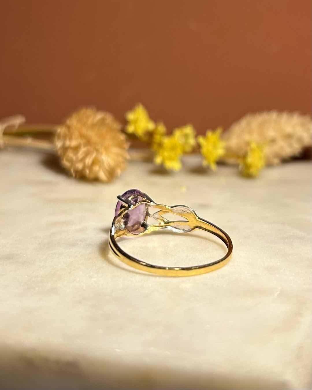 Bague vintage Améthyste "Cassandre" - Elliade Paris