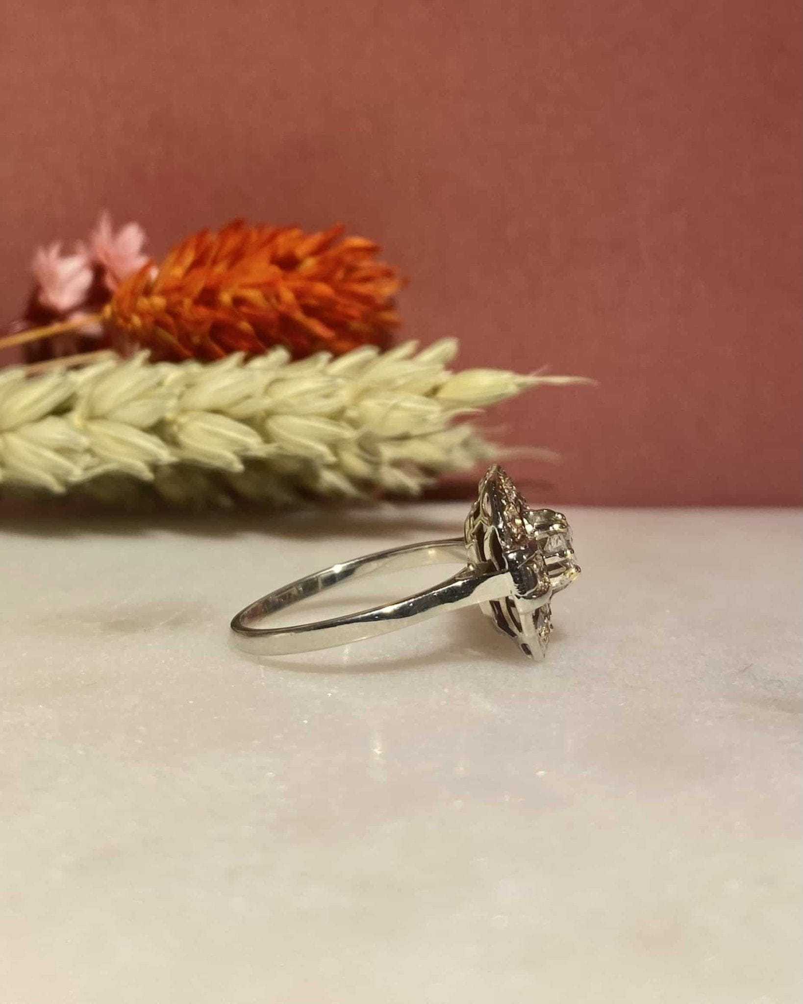 Bague Vintage Art - Déco 0.70 Carat de Diamants "Sixtine" - Elliade Paris