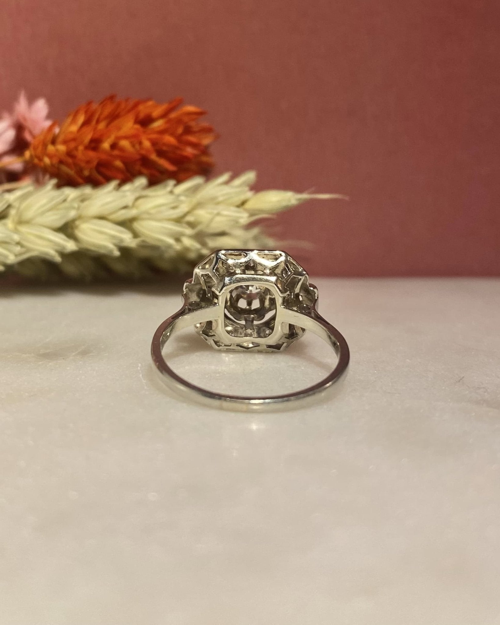 Bague Vintage Art - Déco 0.70 Carat de Diamants "Sixtine" - Elliade Paris
