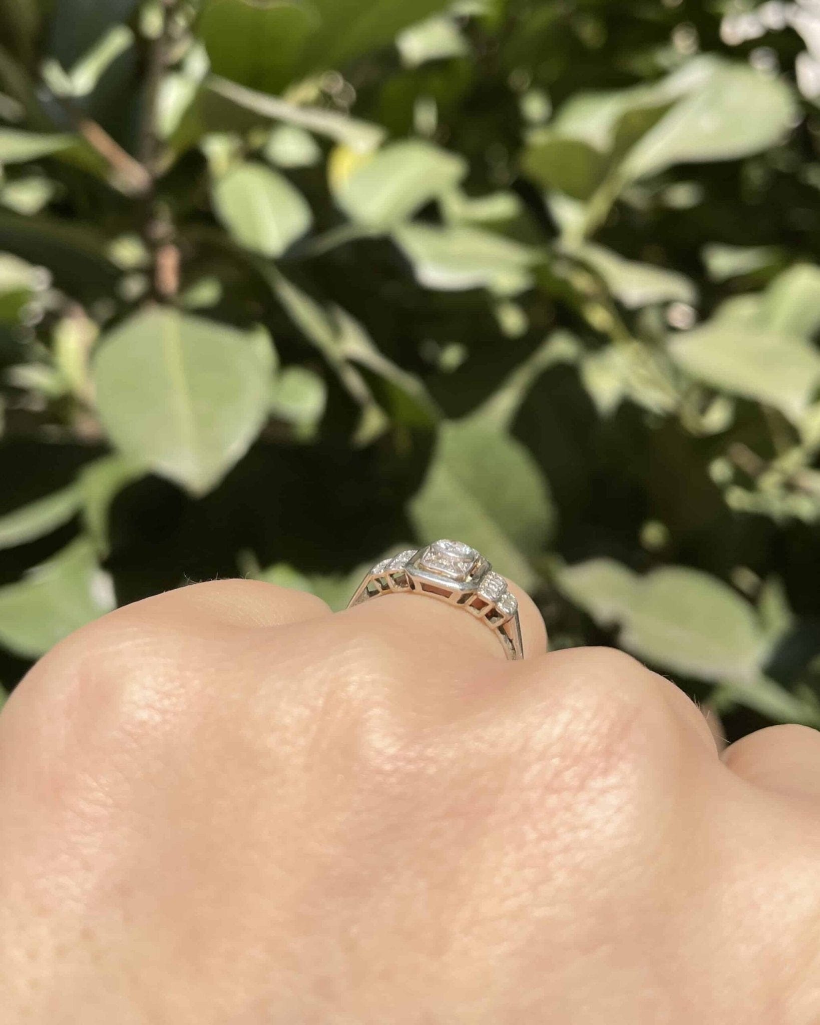 Bague Vintage Art - Déco 13 Diamants "Marina" - Elliade Paris