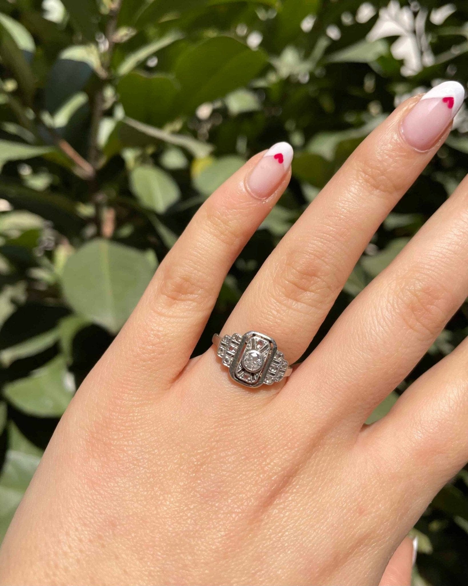 Bague Vintage Art - Déco 13 Diamants "Marina" - Elliade Paris