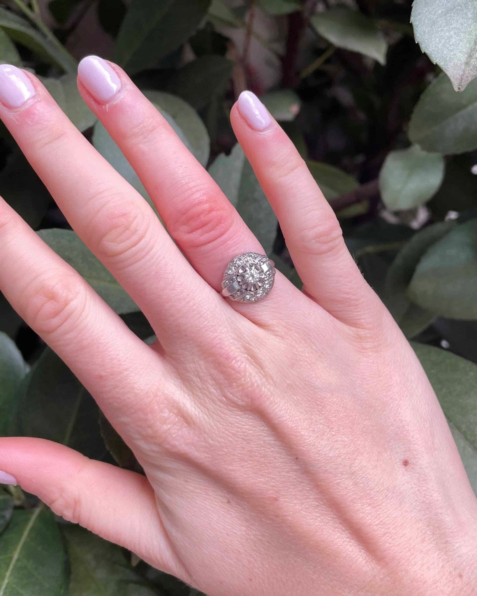 Bague Vintage Art - Déco 15 Diamants 0.63 carat "Mandy" - Elliade Paris