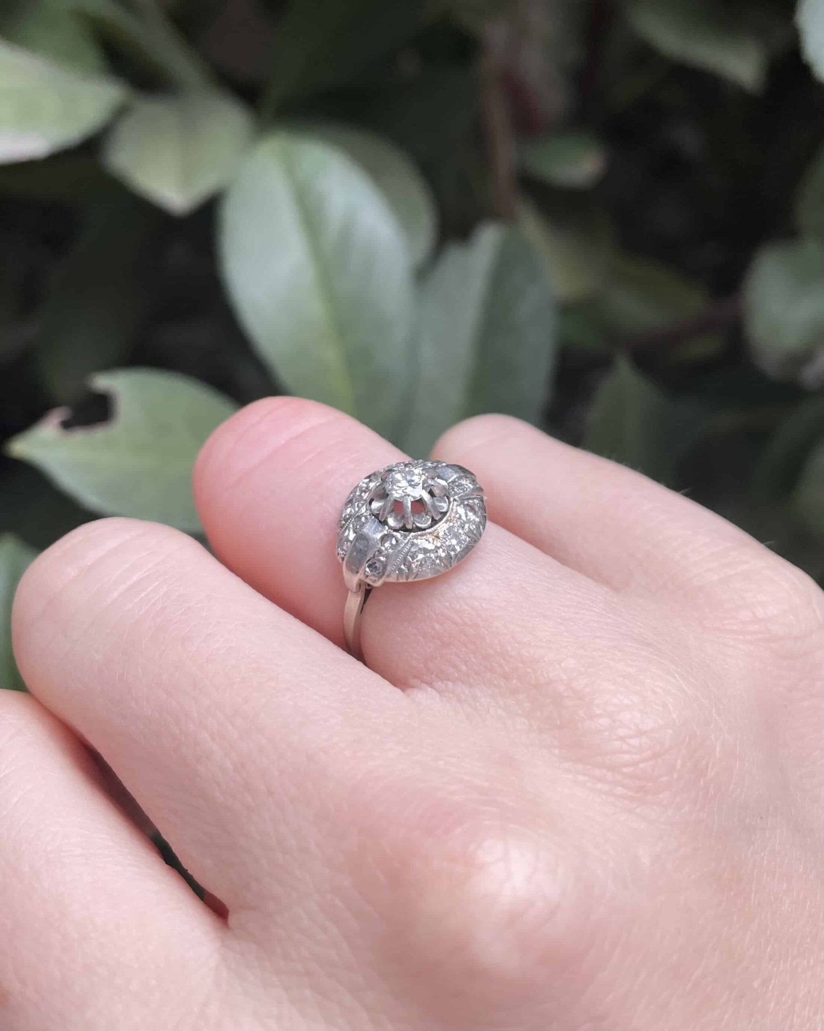 Bague Vintage Art - Déco 15 Diamants 0.63 carat "Mandy" - Elliade Paris