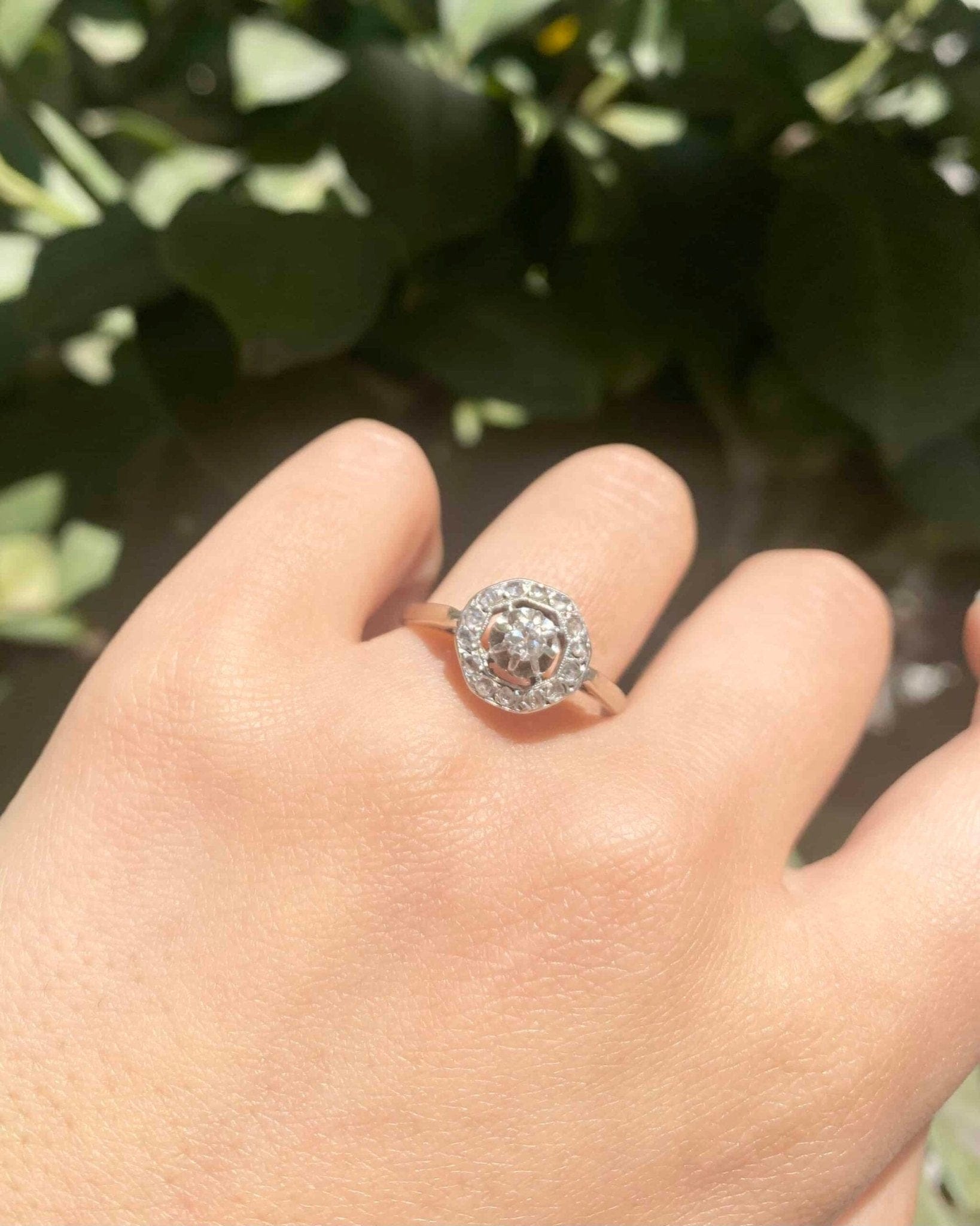 Bague Vintage Art - Déco 15 Diamants "Brianna" - Elliade Paris