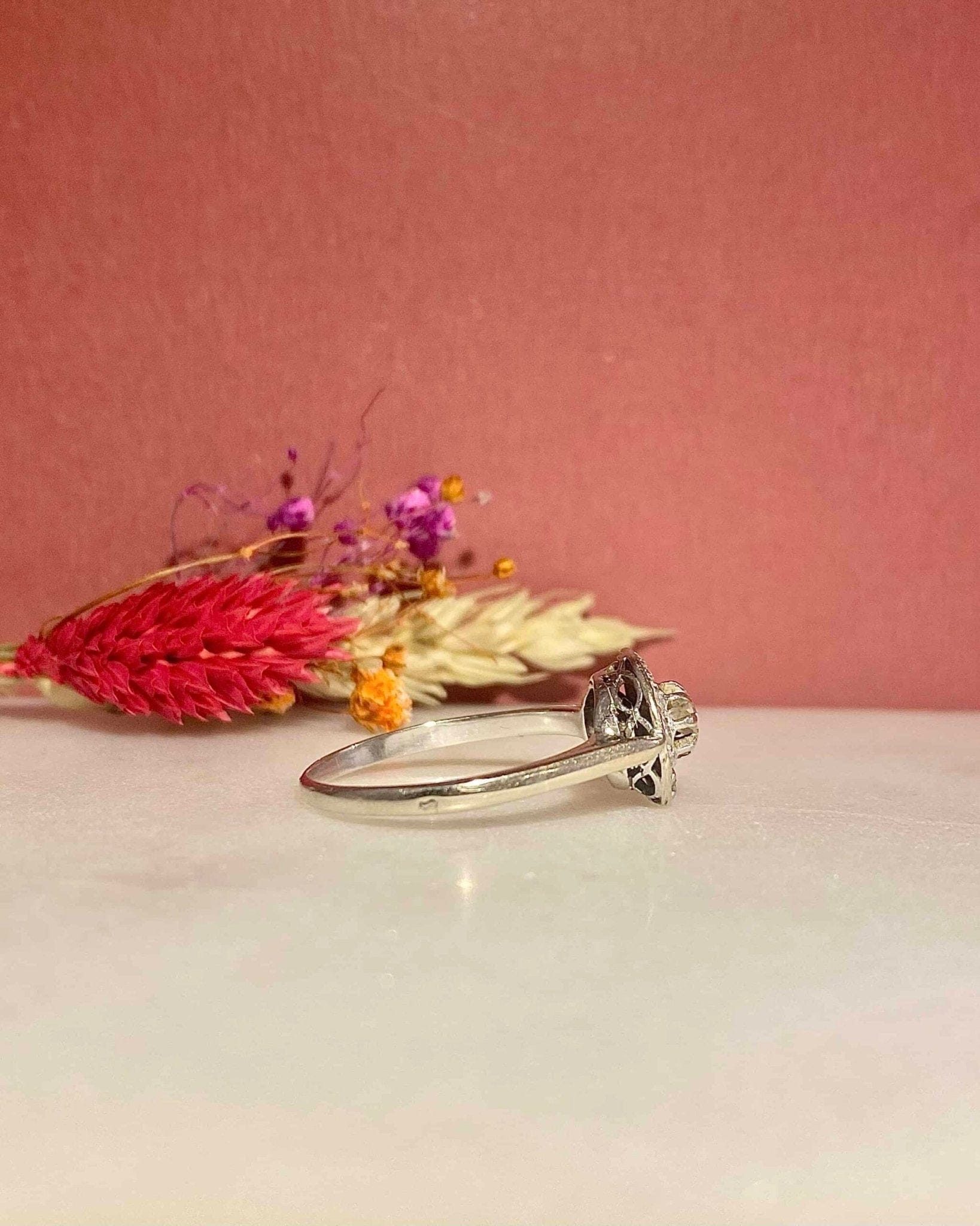 Bague Vintage Art - Déco 15 Diamants "Brianna" - Elliade Paris