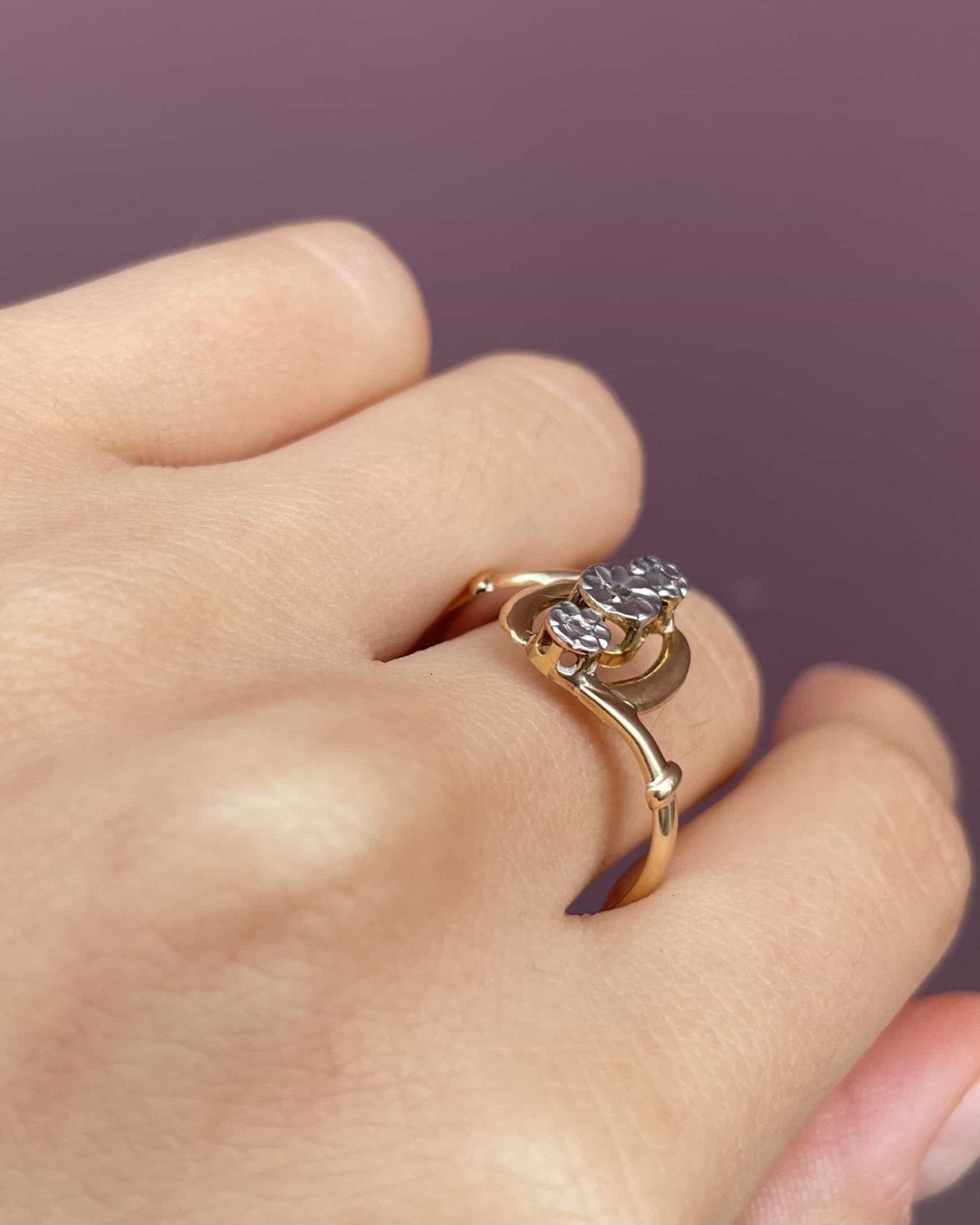 Bague Vintage Art - Déco Diamant "Donna" - Elliade Paris