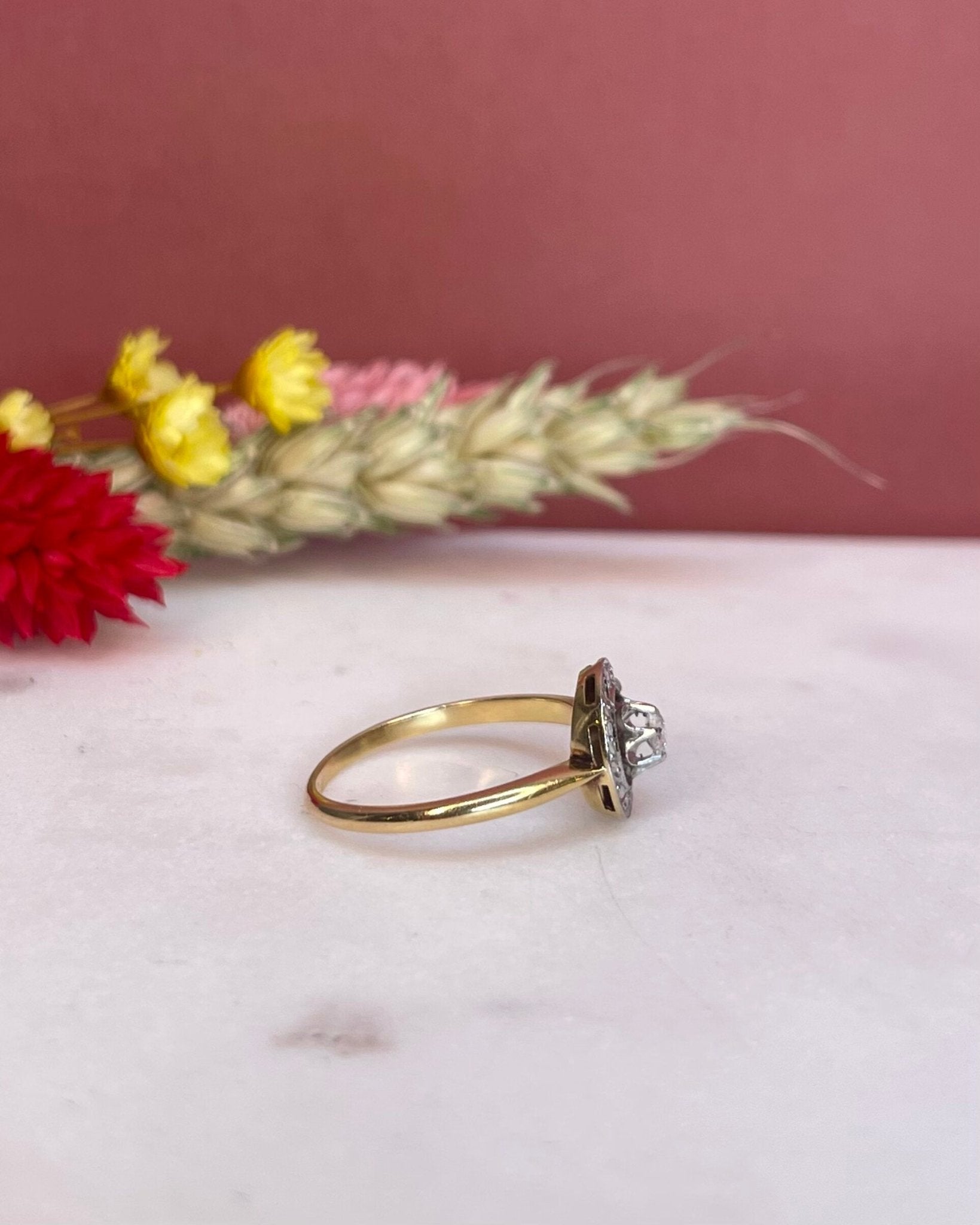 Bague Vintage Art - Déco Diamant "Erica" - Elliade Paris