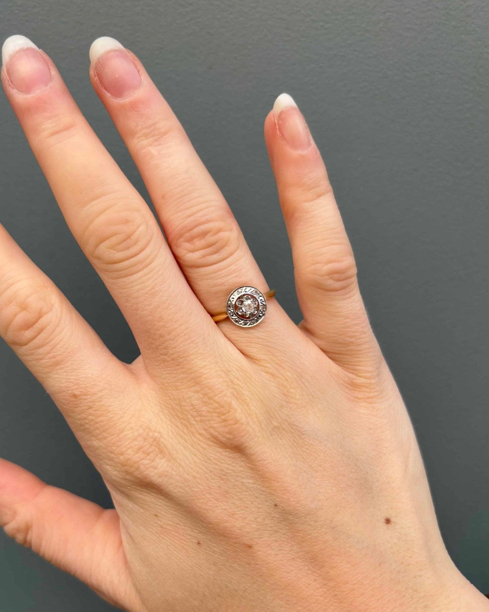 Bague Vintage Art - Déco Diamant "Erica" - Elliade Paris