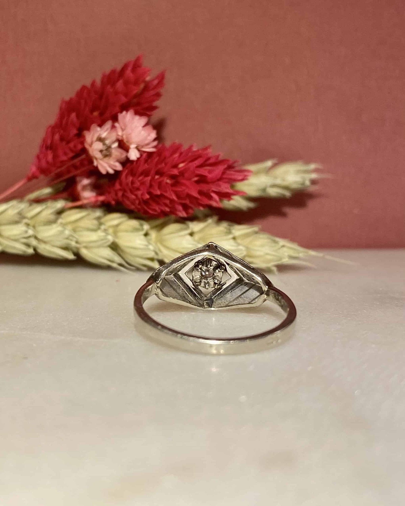 Bague Vintage Art - Déco Diamant "Veronica" - Elliade Paris