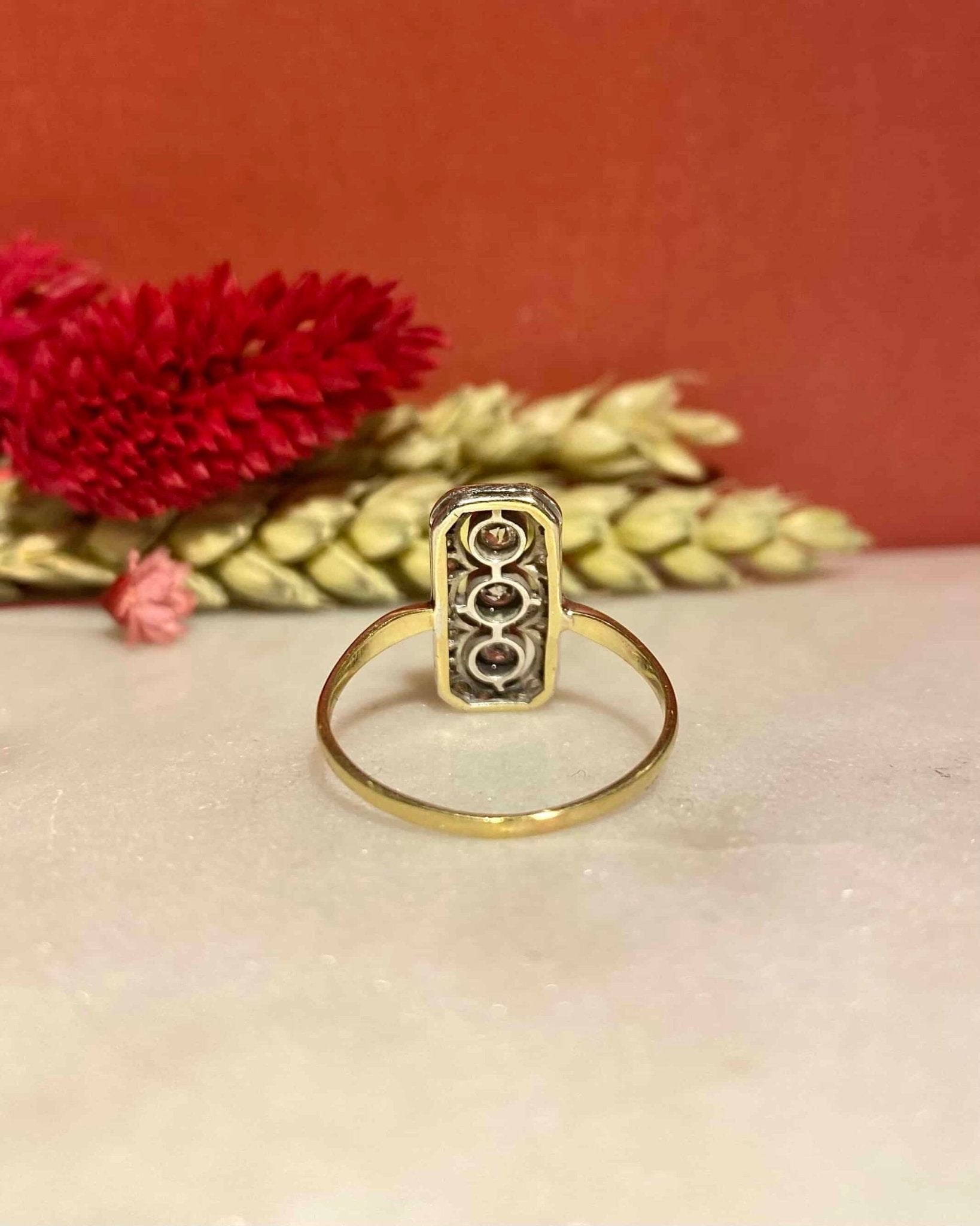 Bague Vintage Art - Déco Diamants 0.53 carat "Megan" - Elliade Paris