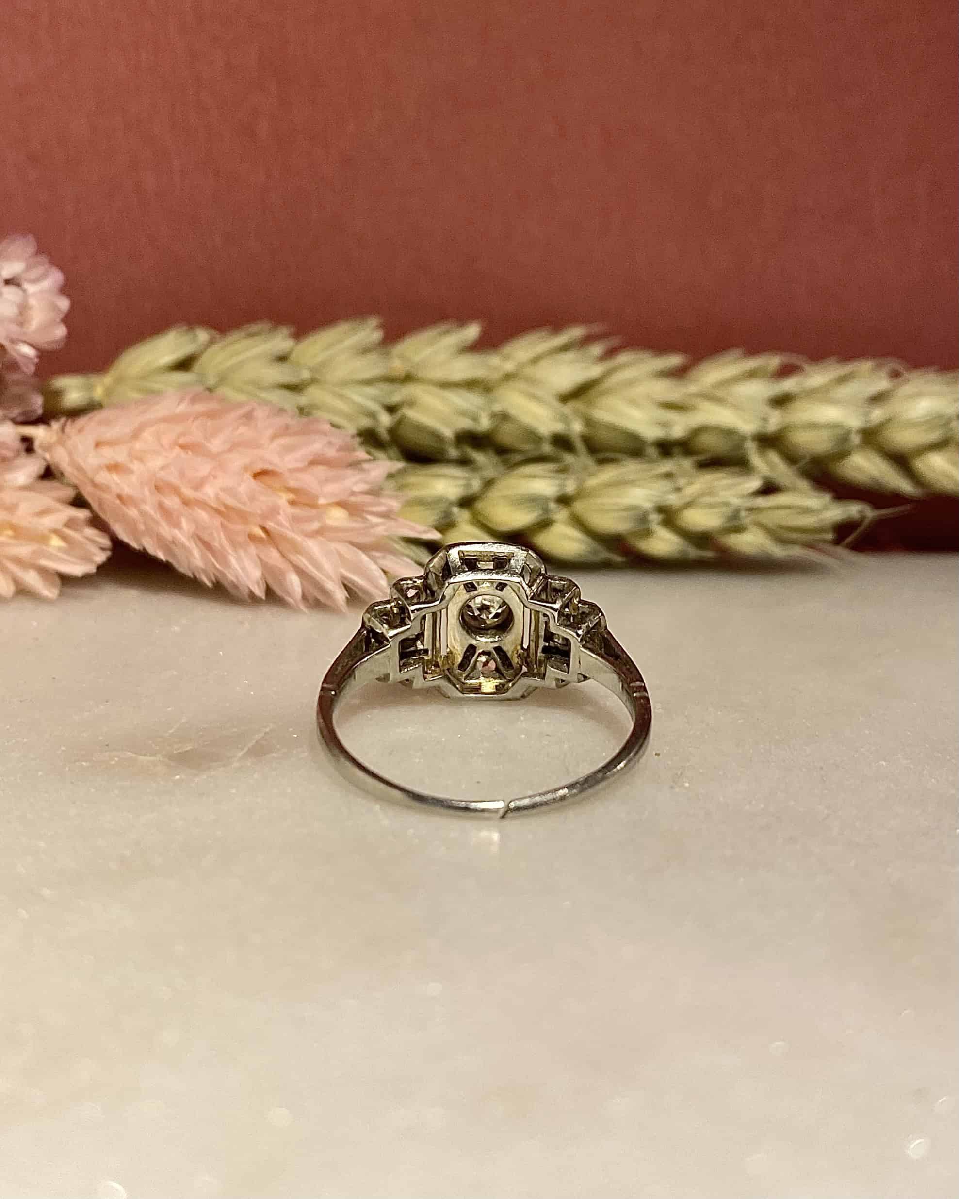 Bague Vintage Art-Déco 13 Diamants "Marina"