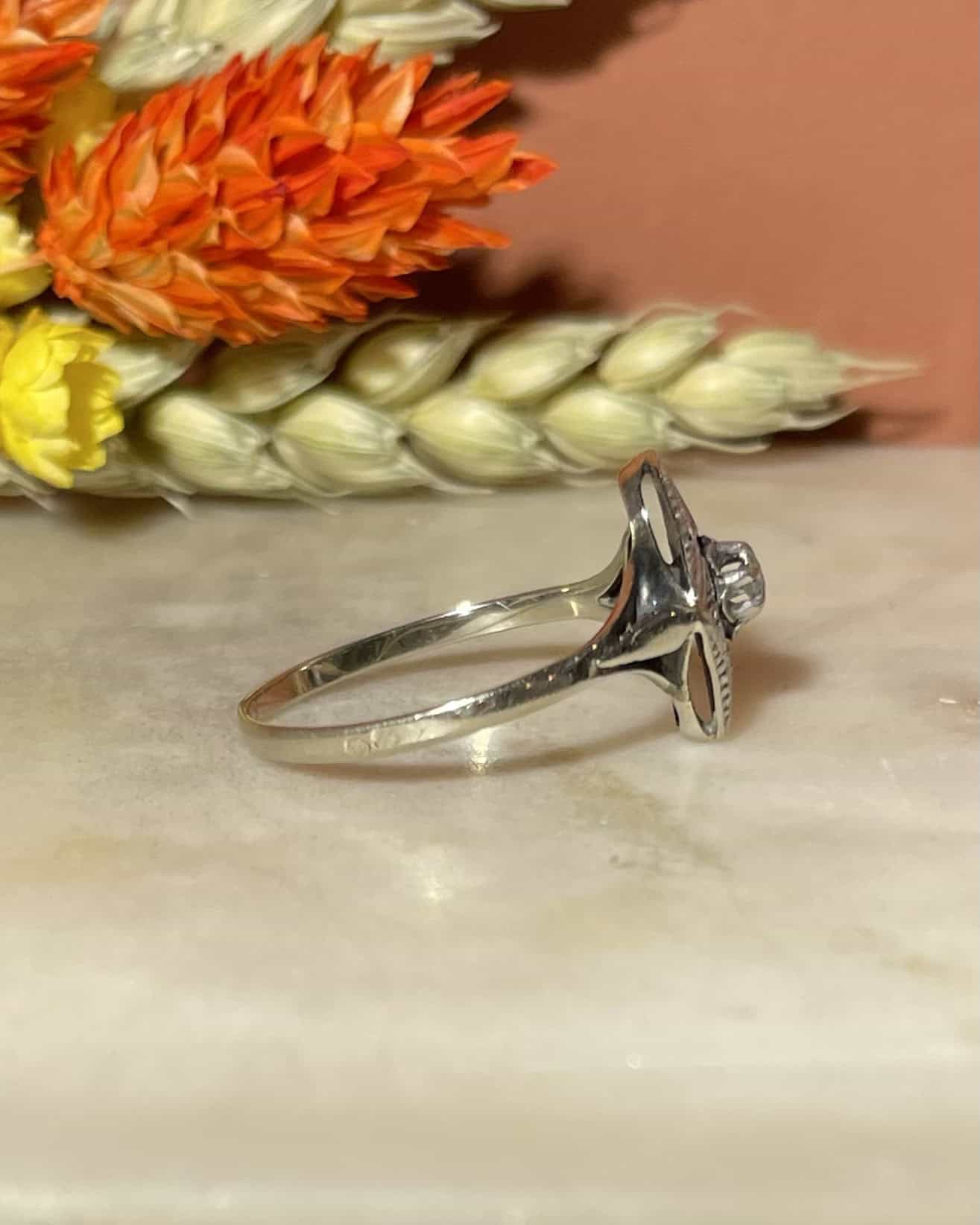 Bague vintage Art Déco Diamant "Azzedina"