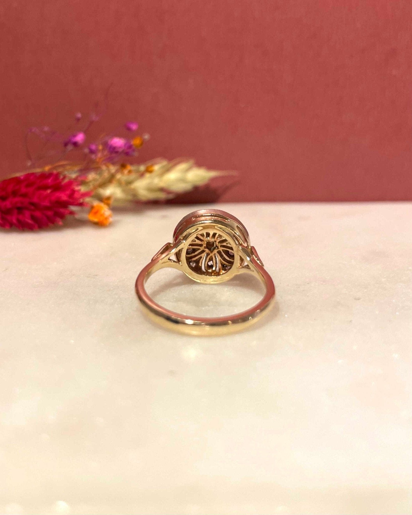 Bague Vintage Art - Déco Diamants "Amber" - Elliade Paris