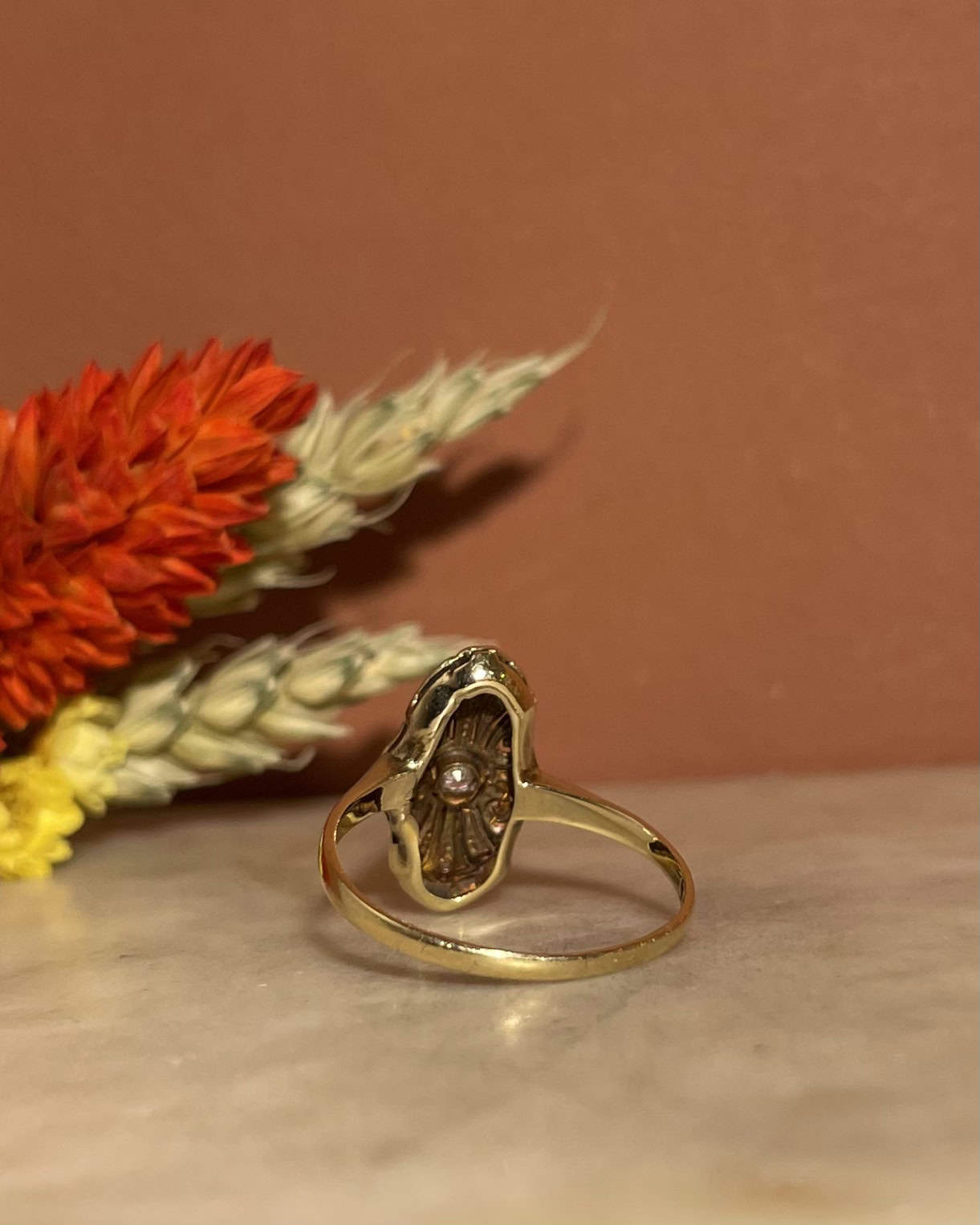Bague Vintage Art - Déco Diamants "Audrey" - Elliade Paris