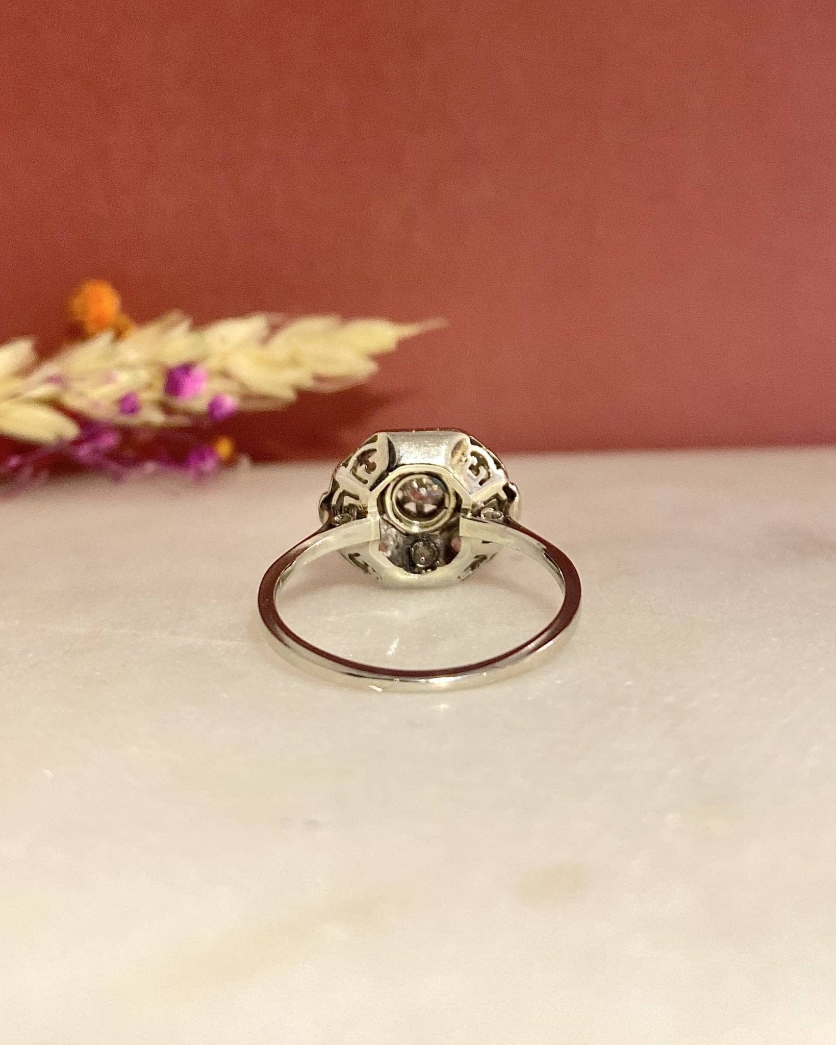 Bague Vintage Art - Déco Diamants "Clariza" - Elliade Paris