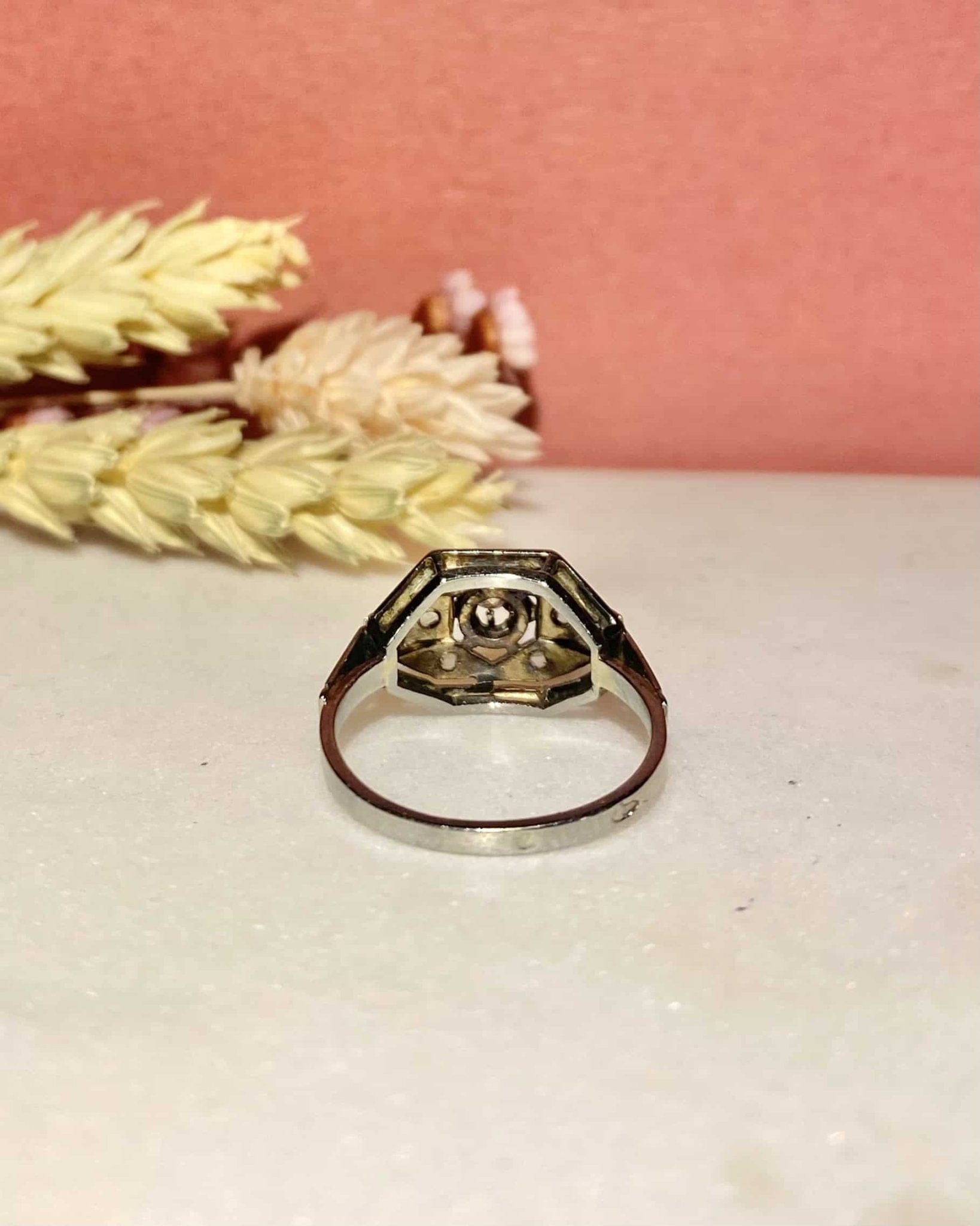 Bague Vintage Art - Déco Diamants "Dora" - Elliade Paris