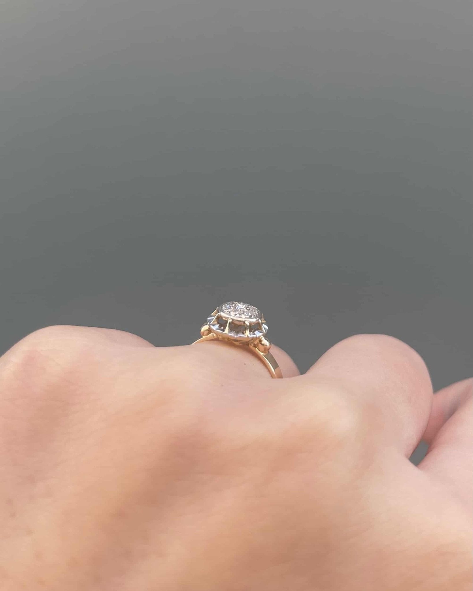 Bague Vintage Art - Déco Diamants "Elise" - Elliade Paris