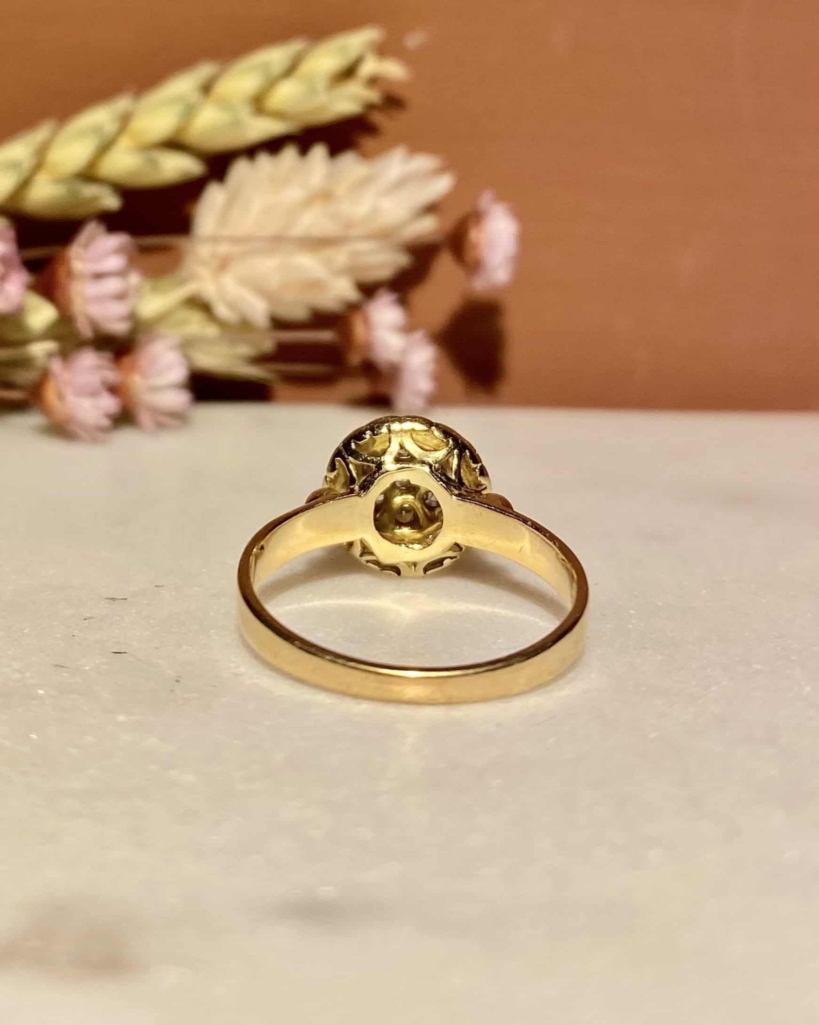 Bague Vintage Art - Déco Diamants "Elise" - Elliade Paris