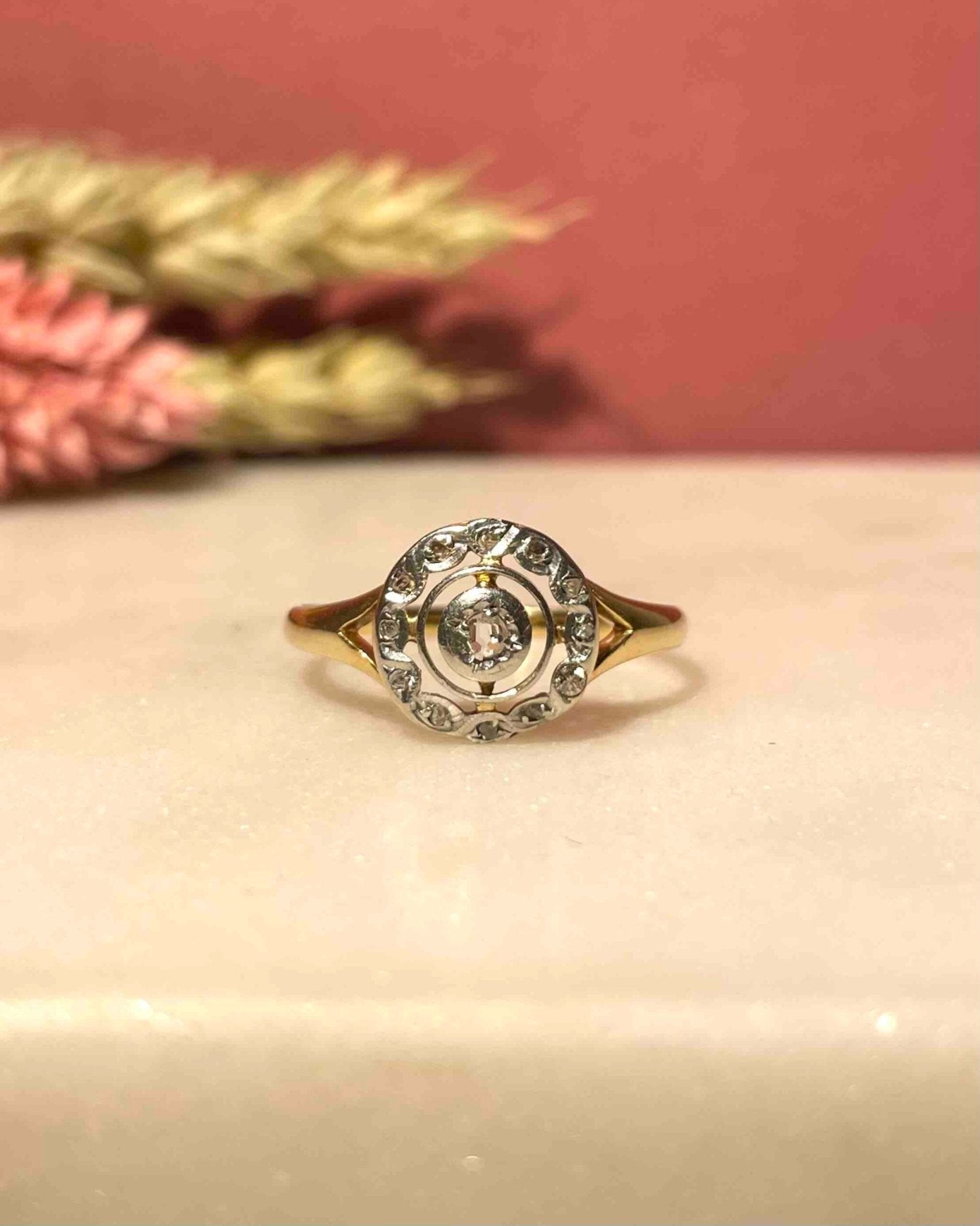 Bague Vintage Art - Déco Diamants "Holia" - Elliade Paris